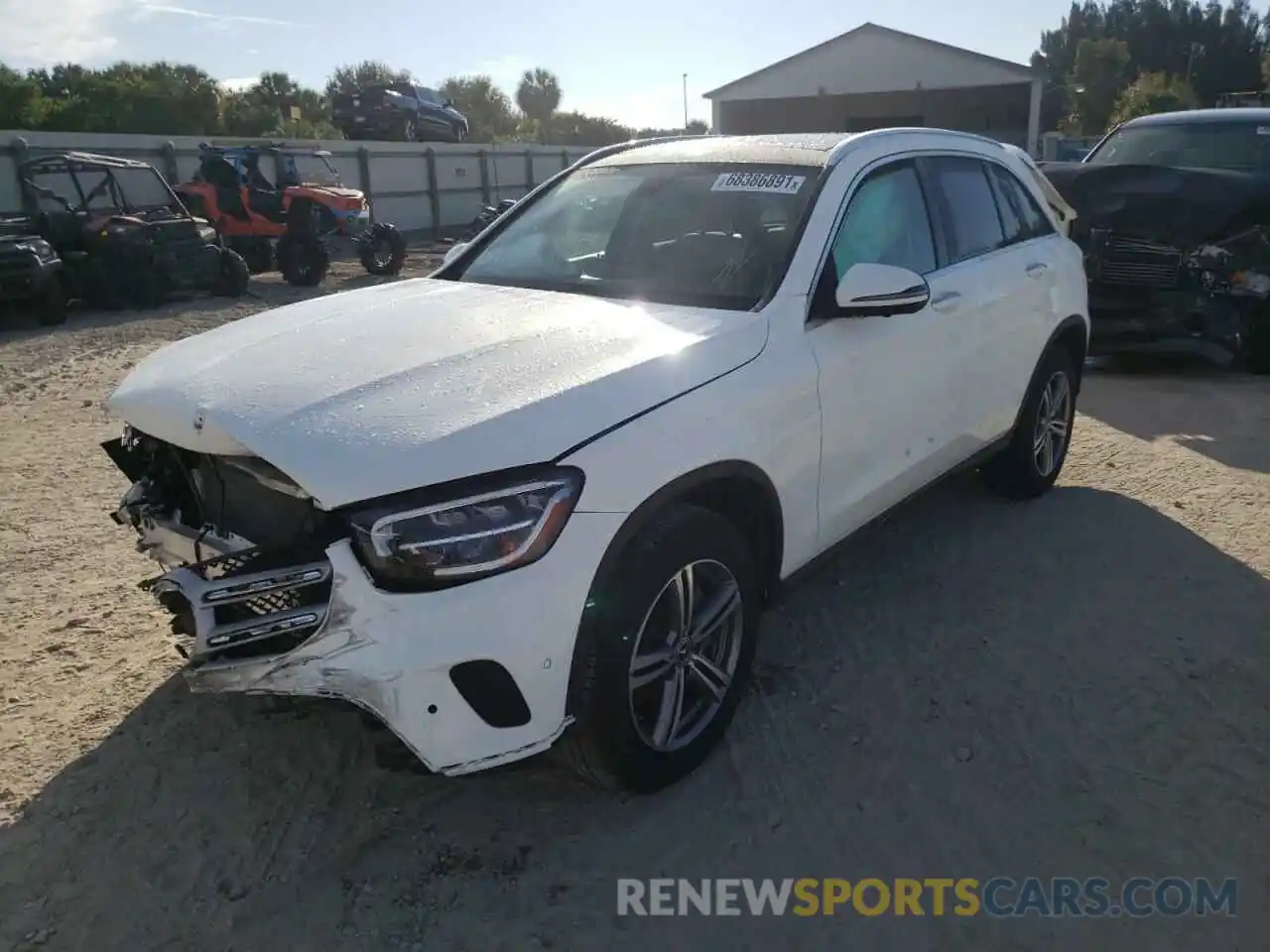 2 Photograph of a damaged car W1N0G8DB2MV264182 MERCEDES-BENZ GLC-CLASS 2021