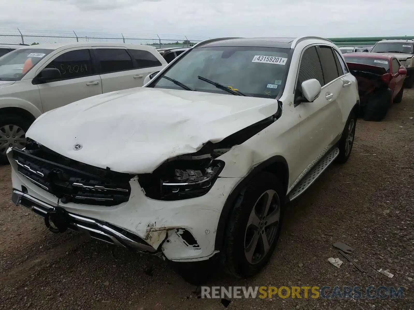 2 Photograph of a damaged car W1N0G8DB2MV266014 MERCEDES-BENZ GLC-CLASS 2021