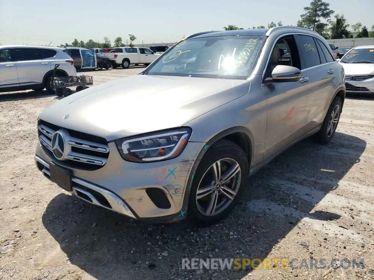 2 Photograph of a damaged car W1N0G8DB2MV267728 MERCEDES-BENZ GLC-CLASS 2021