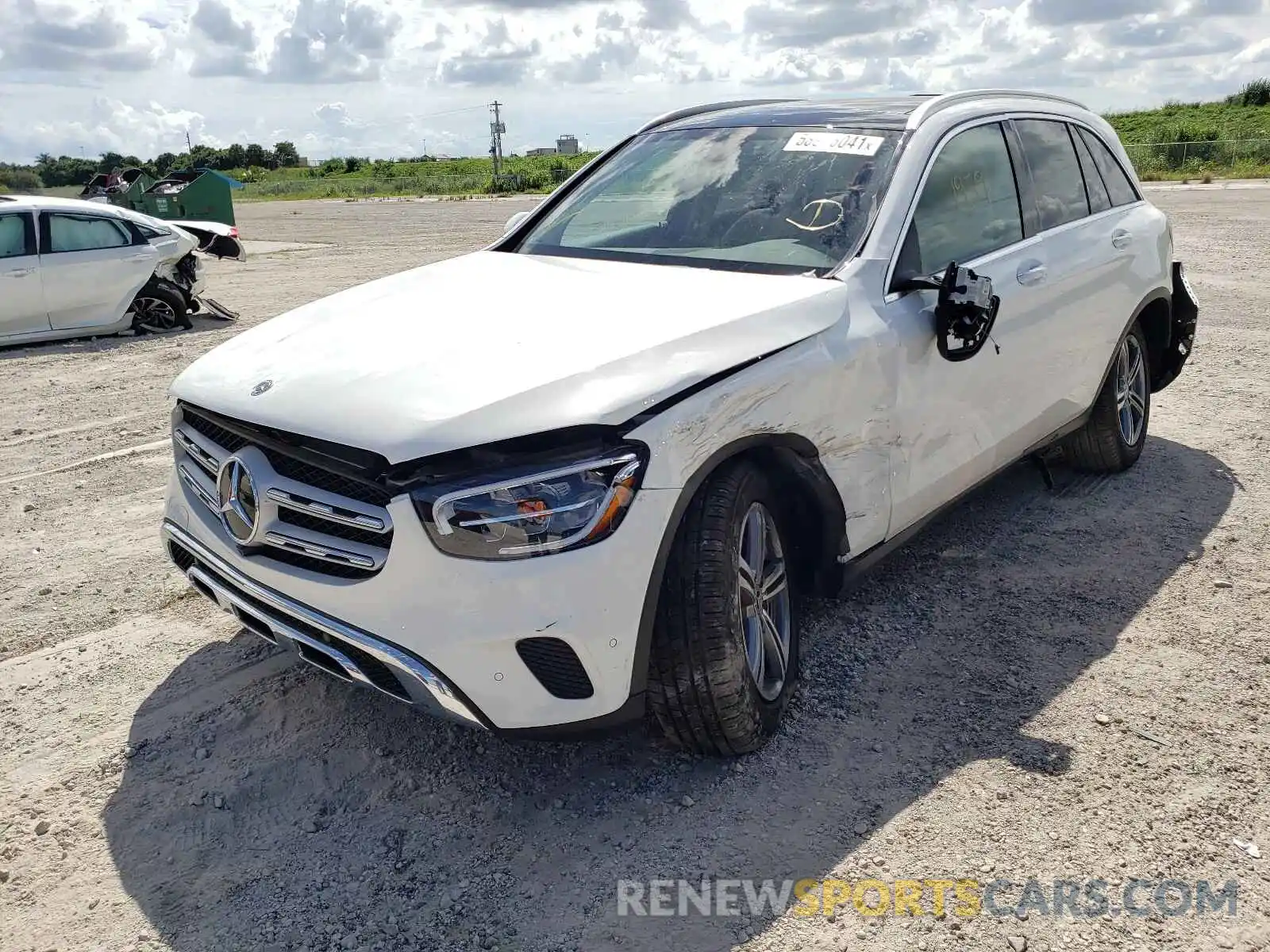 2 Photograph of a damaged car W1N0G8DB2MV270239 MERCEDES-BENZ GLC-CLASS 2021