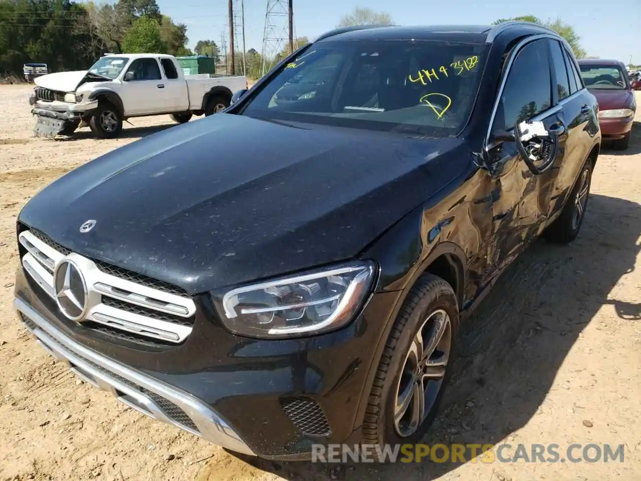 2 Photograph of a damaged car W1N0G8DB2MV284321 MERCEDES-BENZ GLC-CLASS 2021