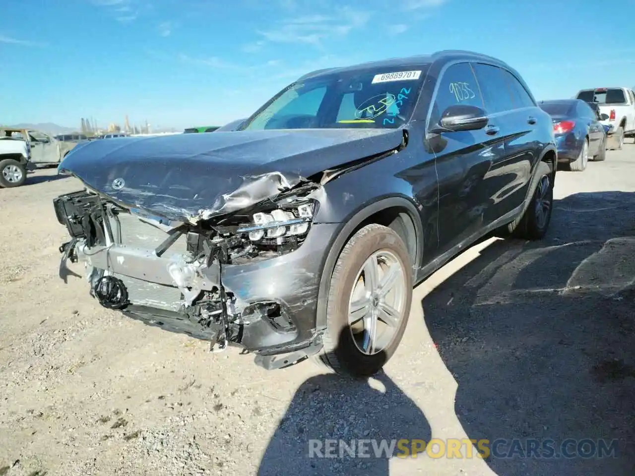 2 Photograph of a damaged car W1N0G8DB3MV267592 MERCEDES-BENZ GLC-CLASS 2021