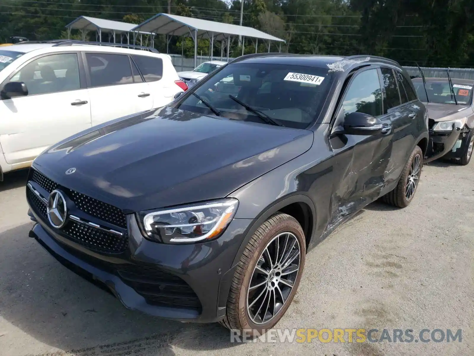 2 Photograph of a damaged car W1N0G8DB3MV296624 MERCEDES-BENZ GLC-CLASS 2021