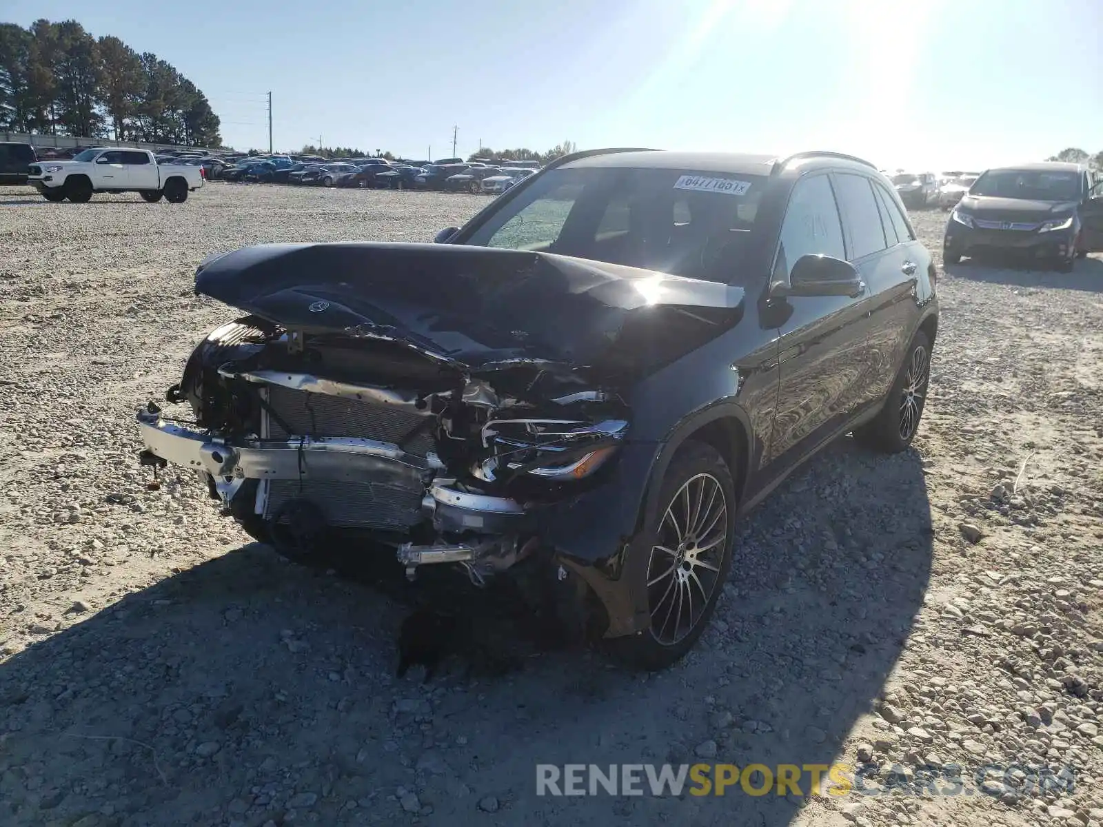 2 Photograph of a damaged car W1N0G8DB5MF934303 MERCEDES-BENZ GLC-CLASS 2021