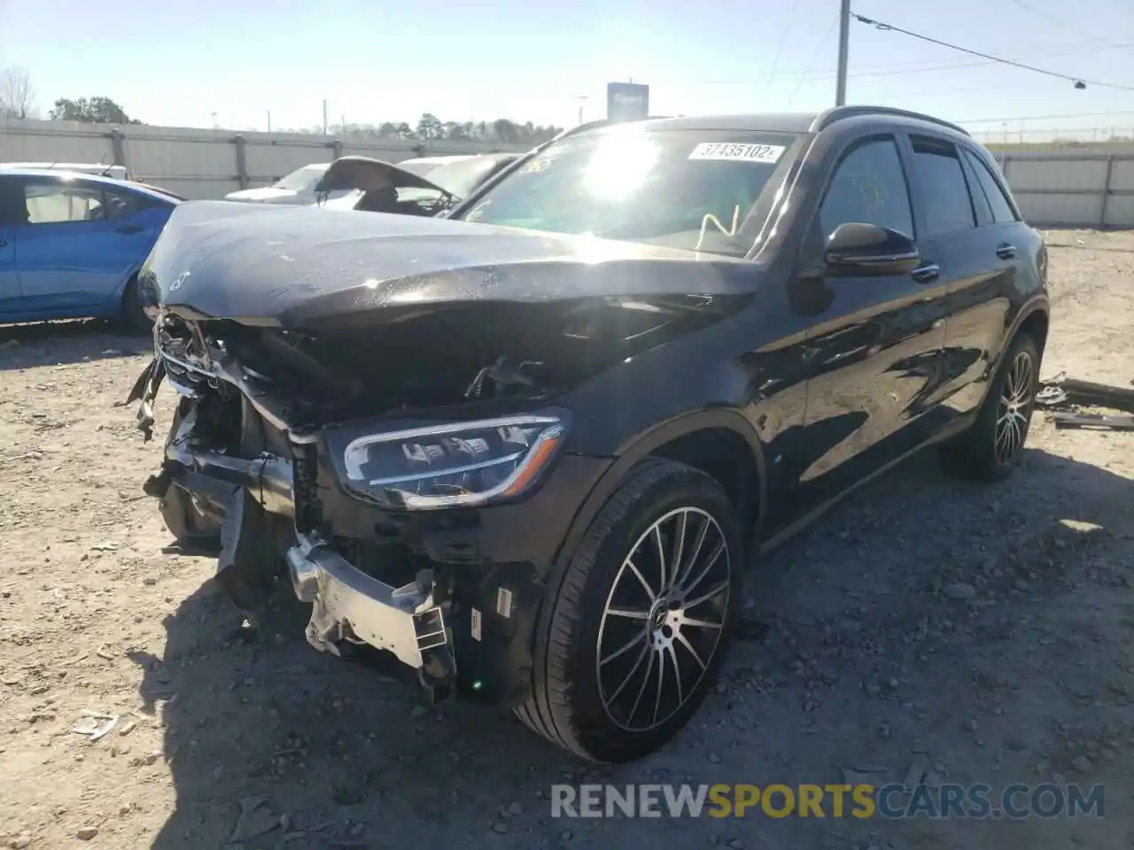 2 Photograph of a damaged car W1N0G8DB5MF992993 MERCEDES-BENZ GLC-CLASS 2021