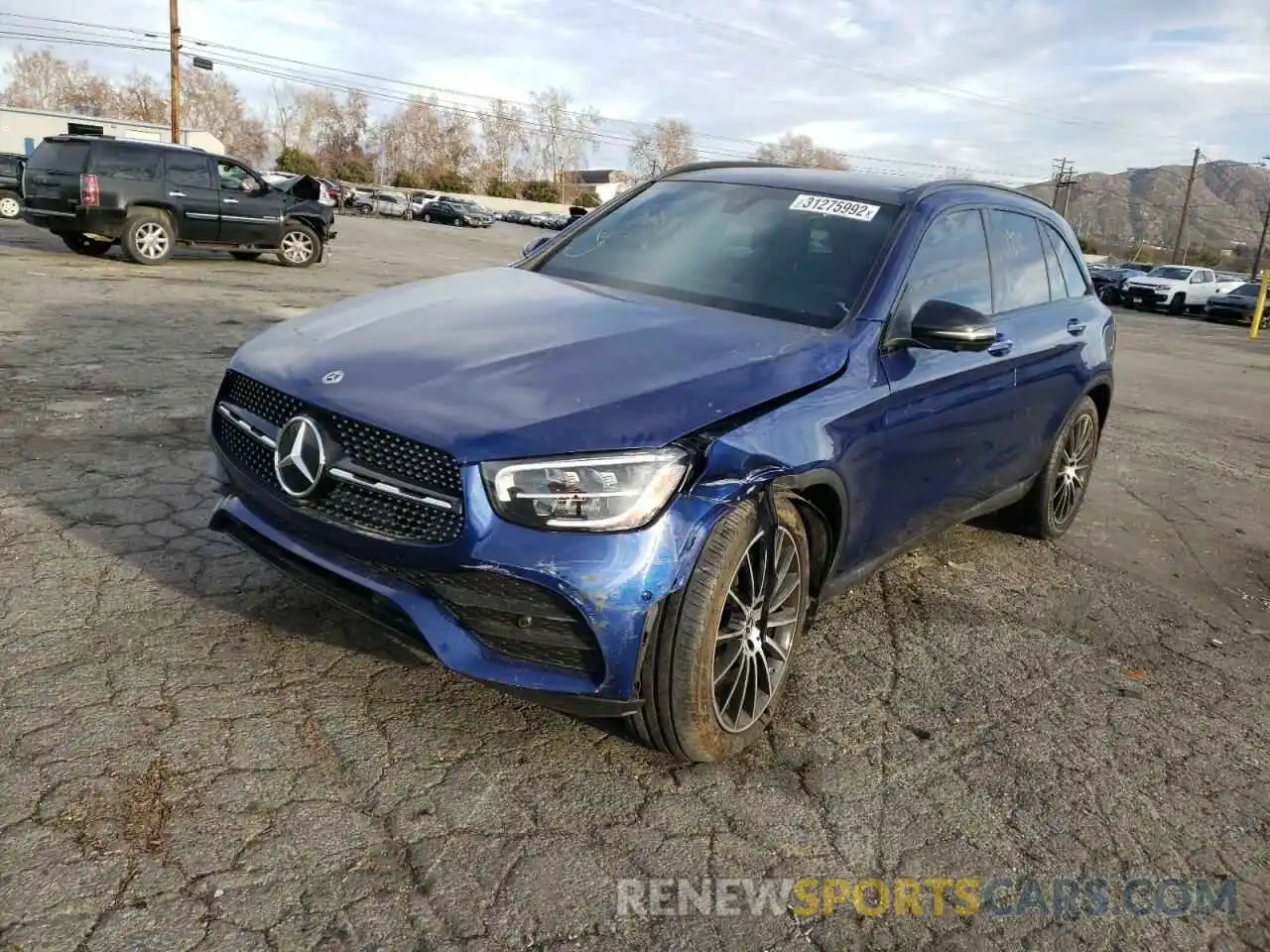 2 Photograph of a damaged car W1N0G8DB7MV268504 MERCEDES-BENZ GLC-CLASS 2021