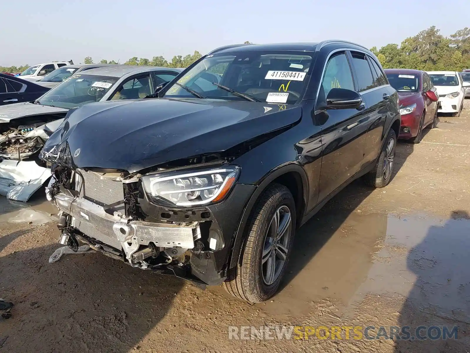 2 Photograph of a damaged car W1N0G8DB7MV284234 MERCEDES-BENZ GLC-CLASS 2021