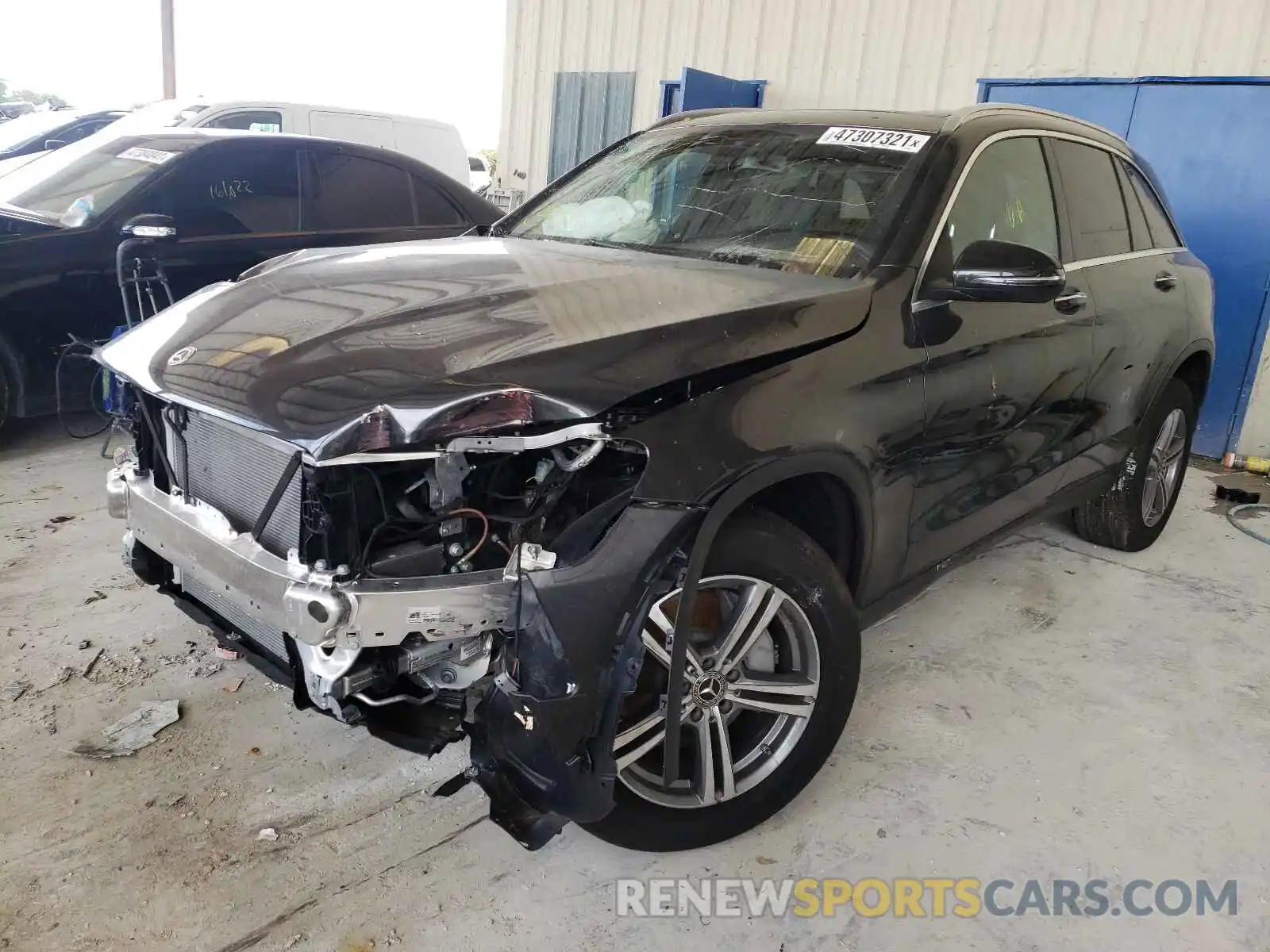 2 Photograph of a damaged car W1N0G8DB8MF934330 MERCEDES-BENZ GLC-CLASS 2021