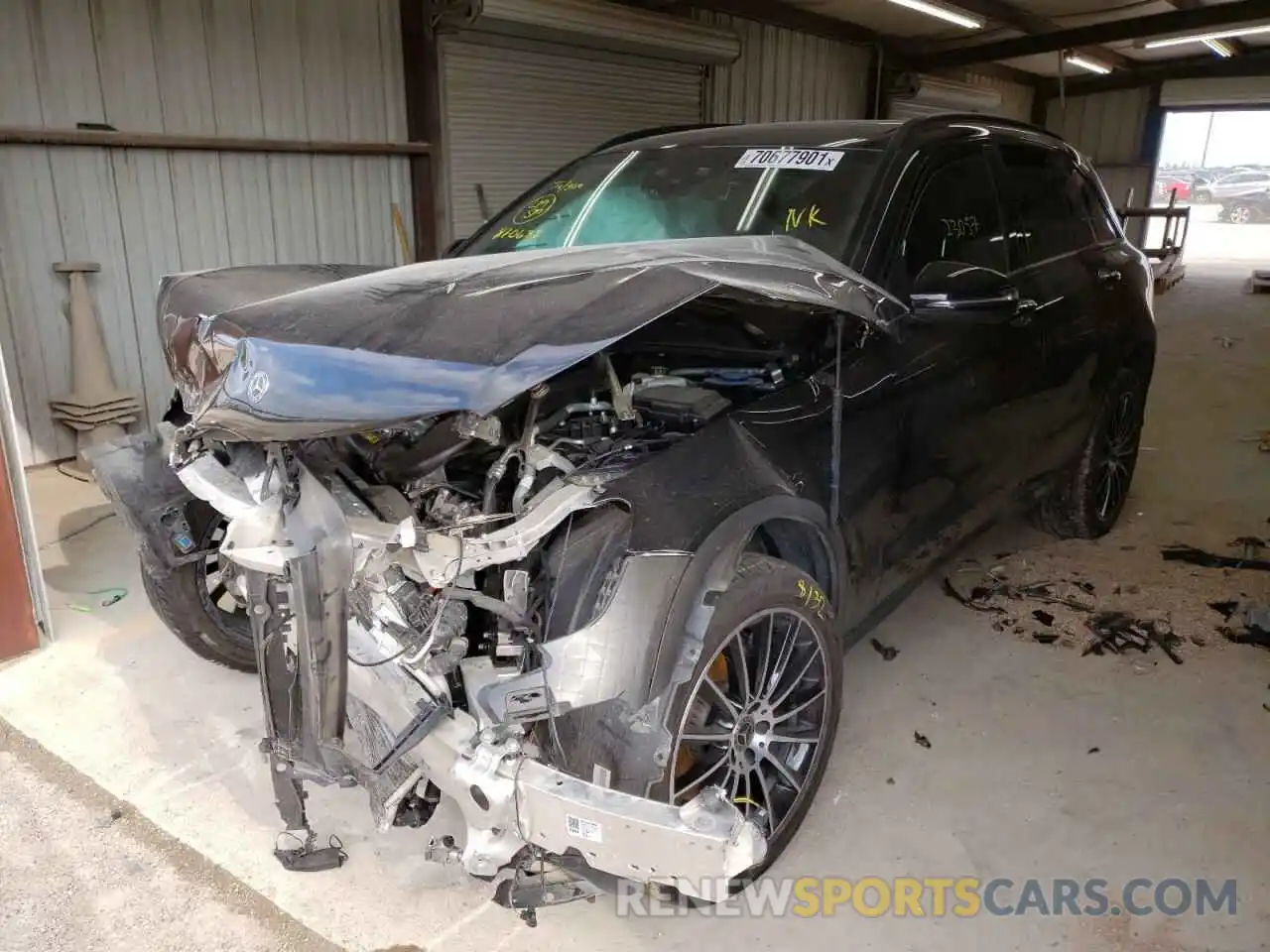 2 Photograph of a damaged car W1N0G8DB9MF870637 MERCEDES-BENZ GLC-CLASS 2021