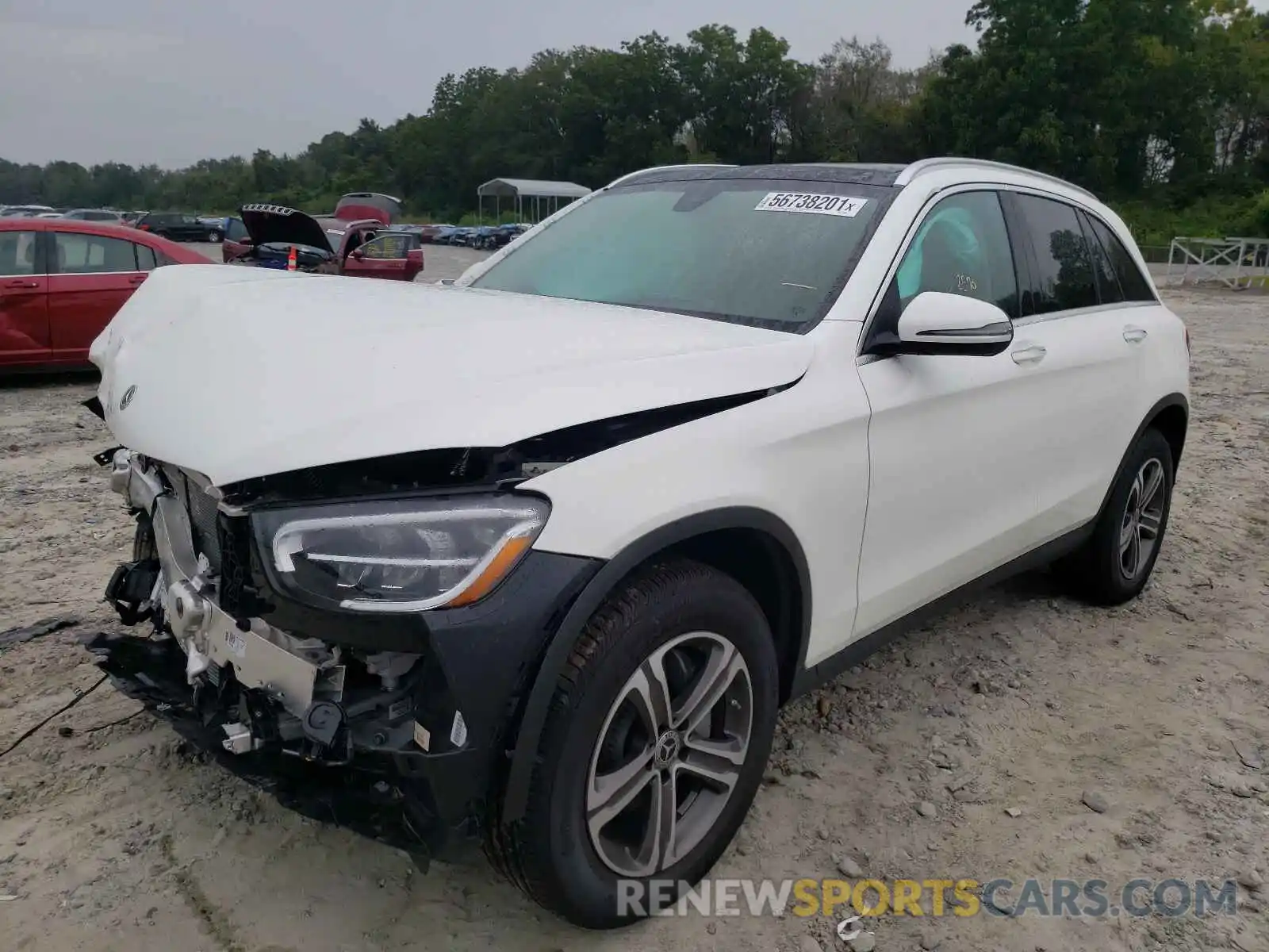 2 Photograph of a damaged car W1N0G8DB9MF941836 MERCEDES-BENZ GLC-CLASS 2021