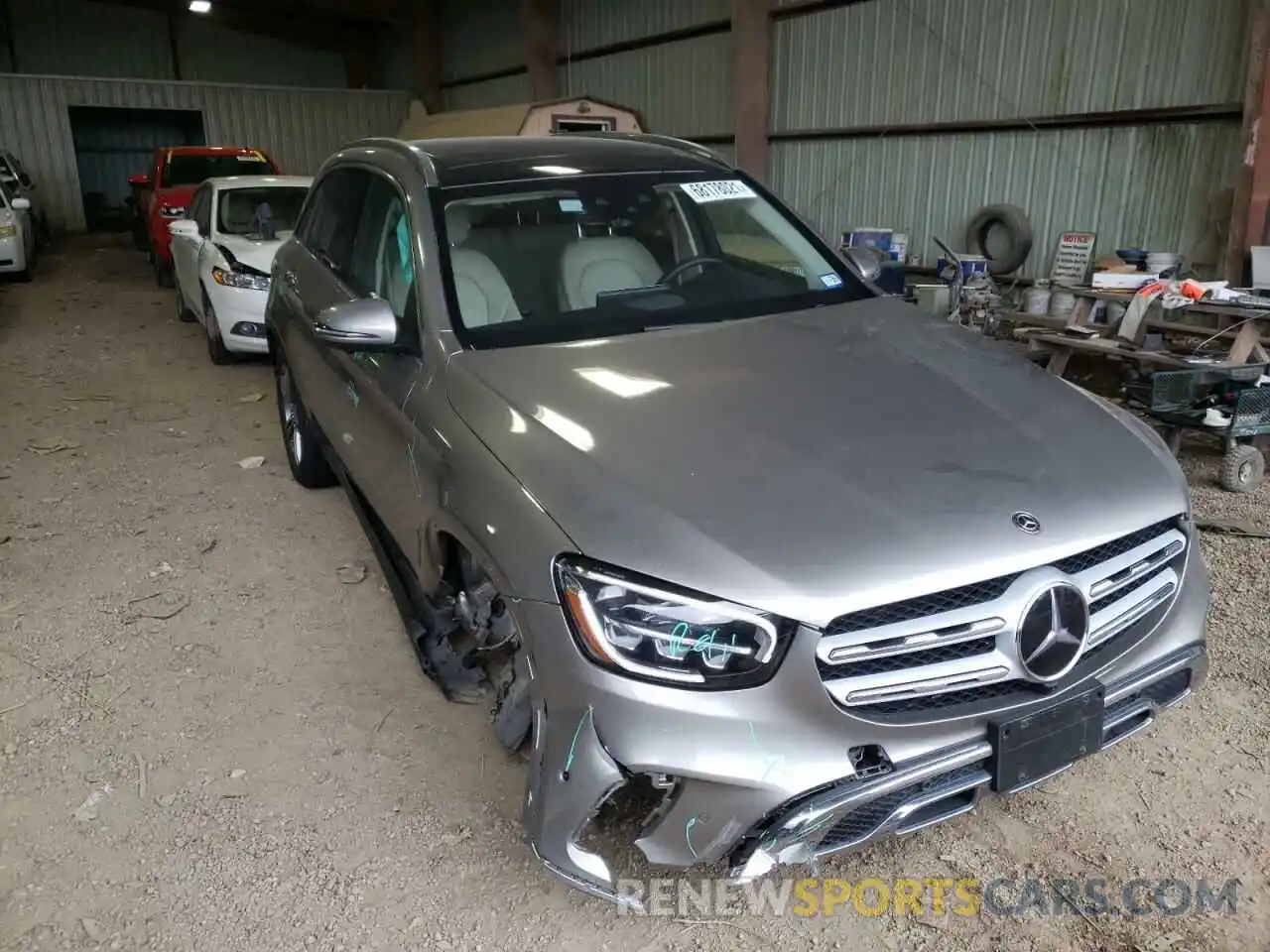 1 Фотография поврежденного автомобиля W1N0G8DB9MV264549 MERCEDES-BENZ GLC-CLASS 2021