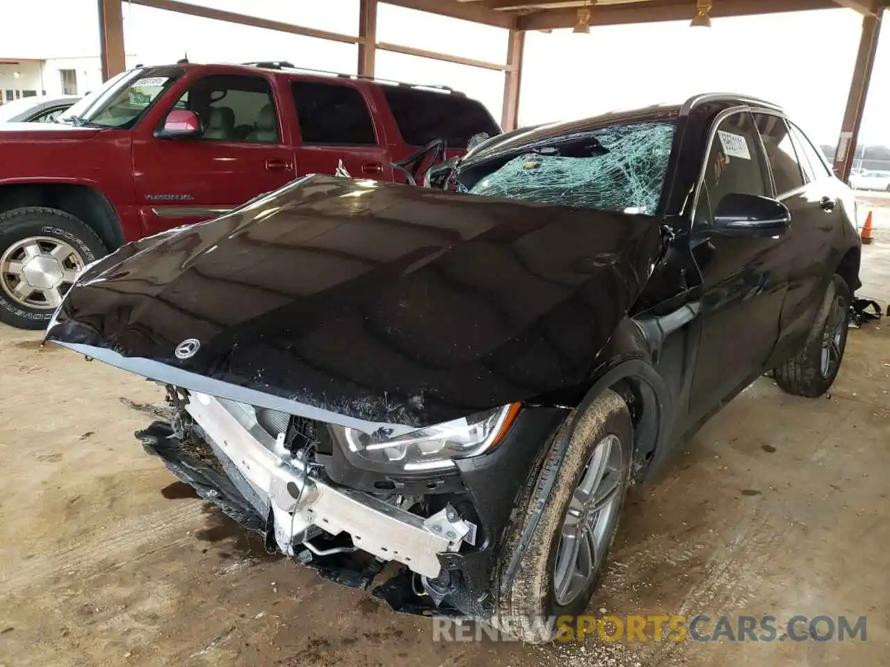 2 Photograph of a damaged car W1N0G8DB9MV316570 MERCEDES-BENZ GLC-CLASS 2021