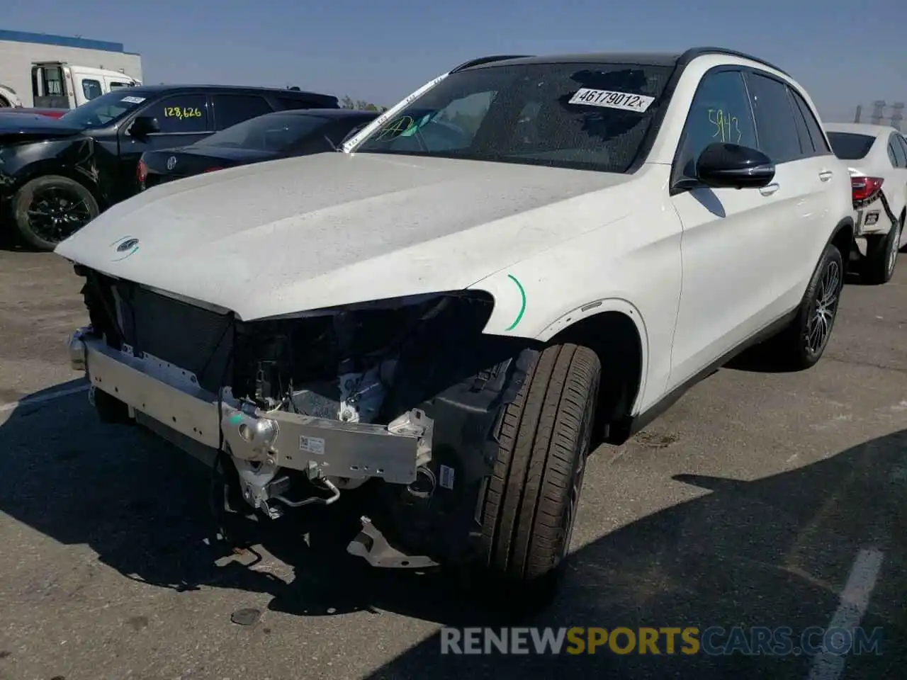 2 Photograph of a damaged car W1N0G8DBXMF995498 MERCEDES-BENZ GLC-CLASS 2021