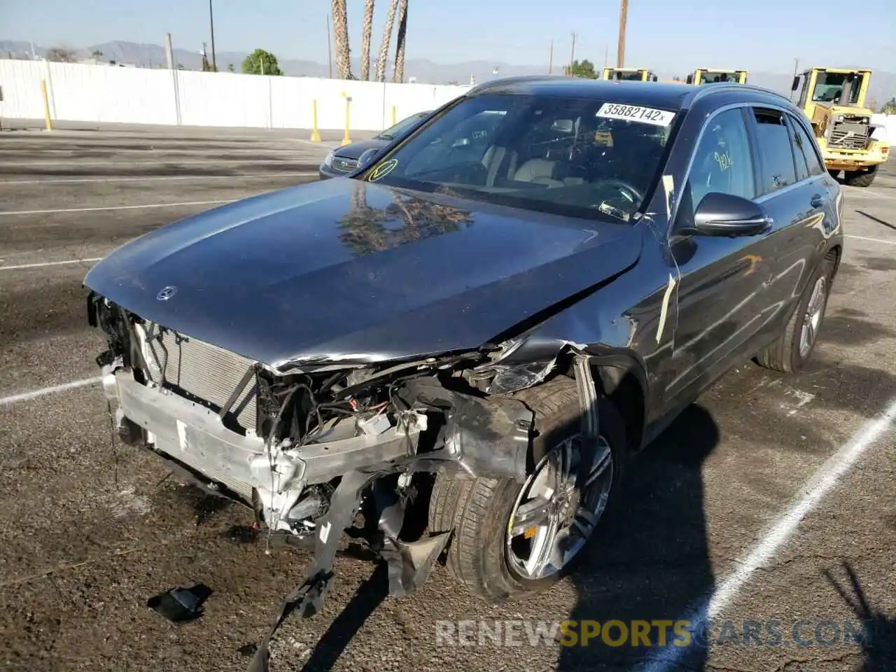 2 Photograph of a damaged car W1N0G8DBXMV263510 MERCEDES-BENZ GLC-CLASS 2021