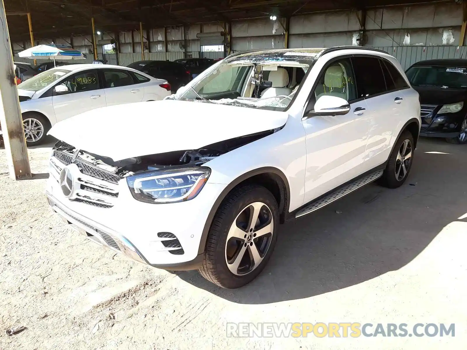 2 Photograph of a damaged car W1N0G8DBXMV296989 MERCEDES-BENZ GLC-CLASS 2021