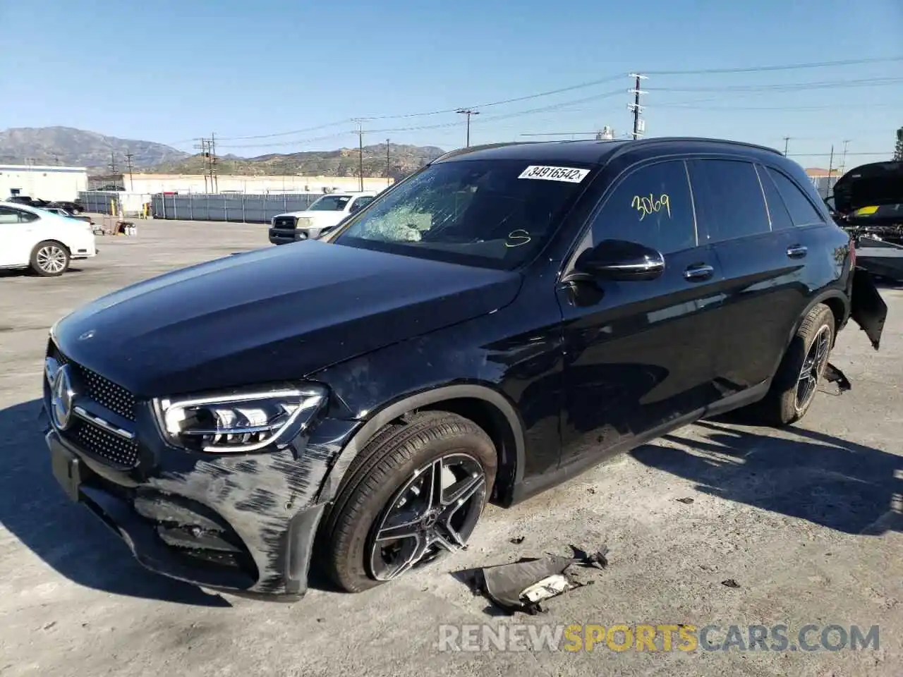 2 Photograph of a damaged car W1N0G8DBXMV307165 MERCEDES-BENZ GLC-CLASS 2021