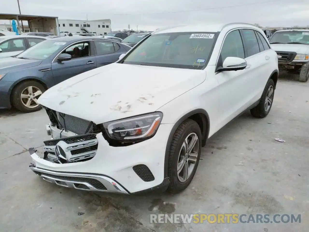 2 Photograph of a damaged car W1N0G8DBXMV310860 MERCEDES-BENZ GLC-CLASS 2021