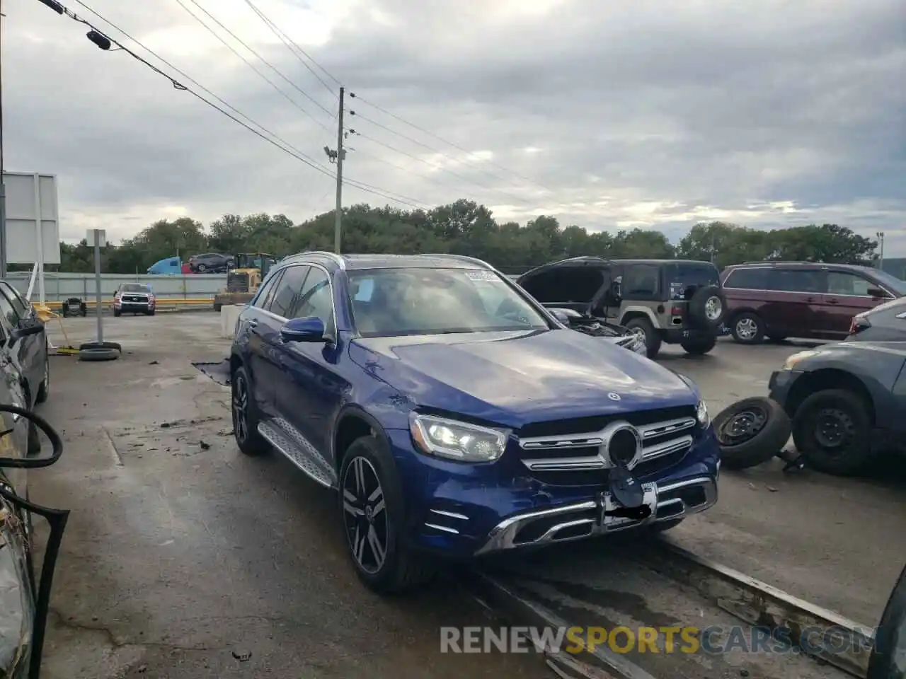 1 Photograph of a damaged car W1N0G8EB0MF893125 MERCEDES-BENZ GLC-CLASS 2021