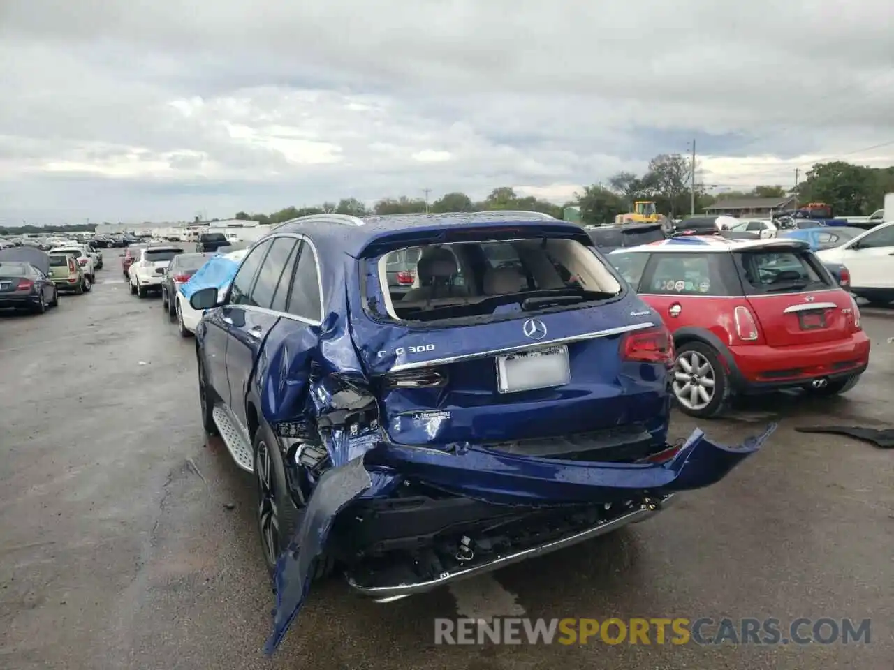 9 Photograph of a damaged car W1N0G8EB0MF893125 MERCEDES-BENZ GLC-CLASS 2021