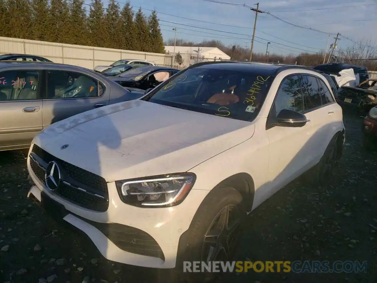 2 Photograph of a damaged car W1N0G8EB0MF967742 MERCEDES-BENZ GLC-CLASS 2021