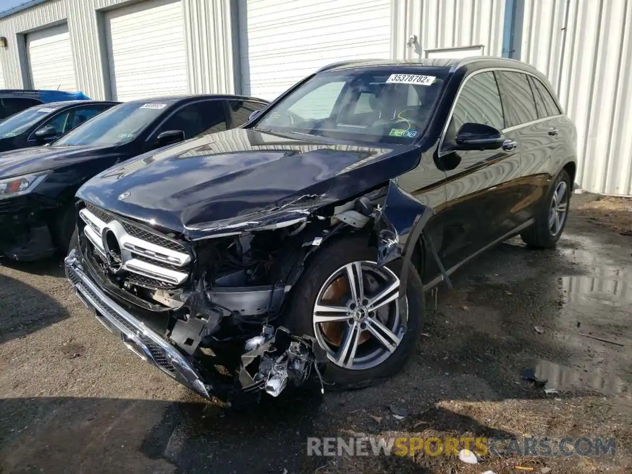 2 Photograph of a damaged car W1N0G8EB0MV272361 MERCEDES-BENZ GLC-CLASS 2021