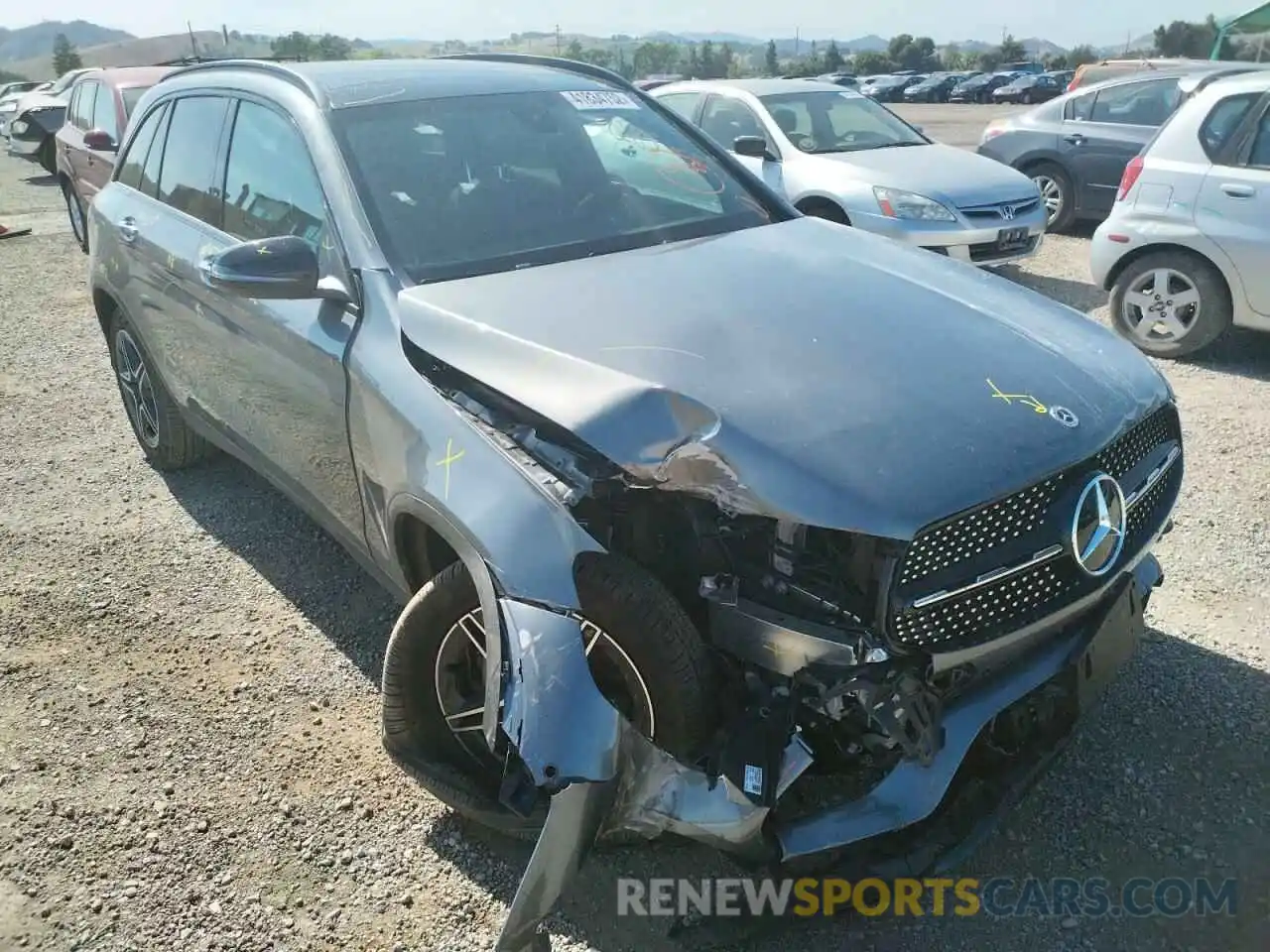 1 Photograph of a damaged car W1N0G8EB0MV324507 MERCEDES-BENZ GLC-CLASS 2021