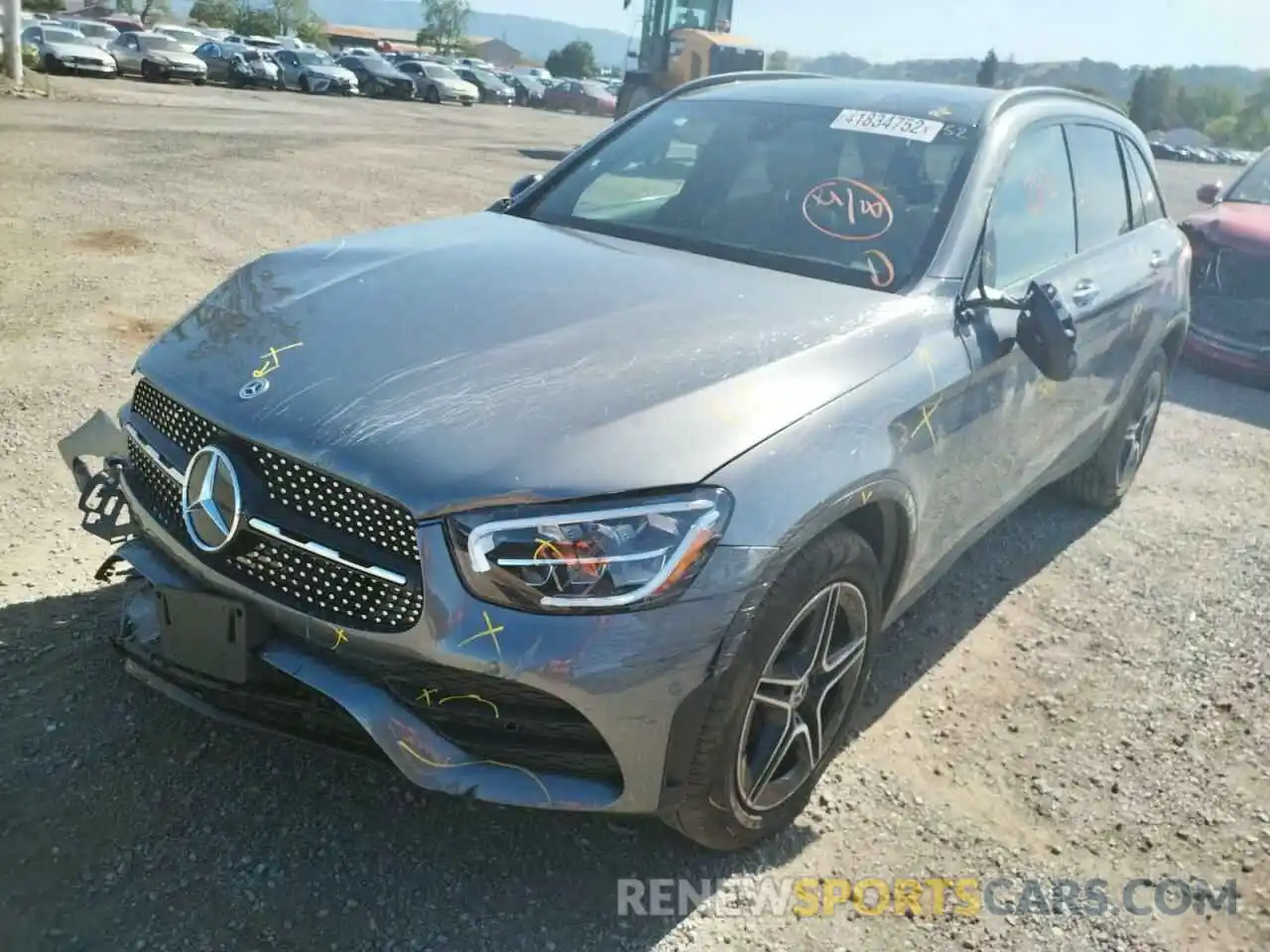 2 Photograph of a damaged car W1N0G8EB0MV324507 MERCEDES-BENZ GLC-CLASS 2021