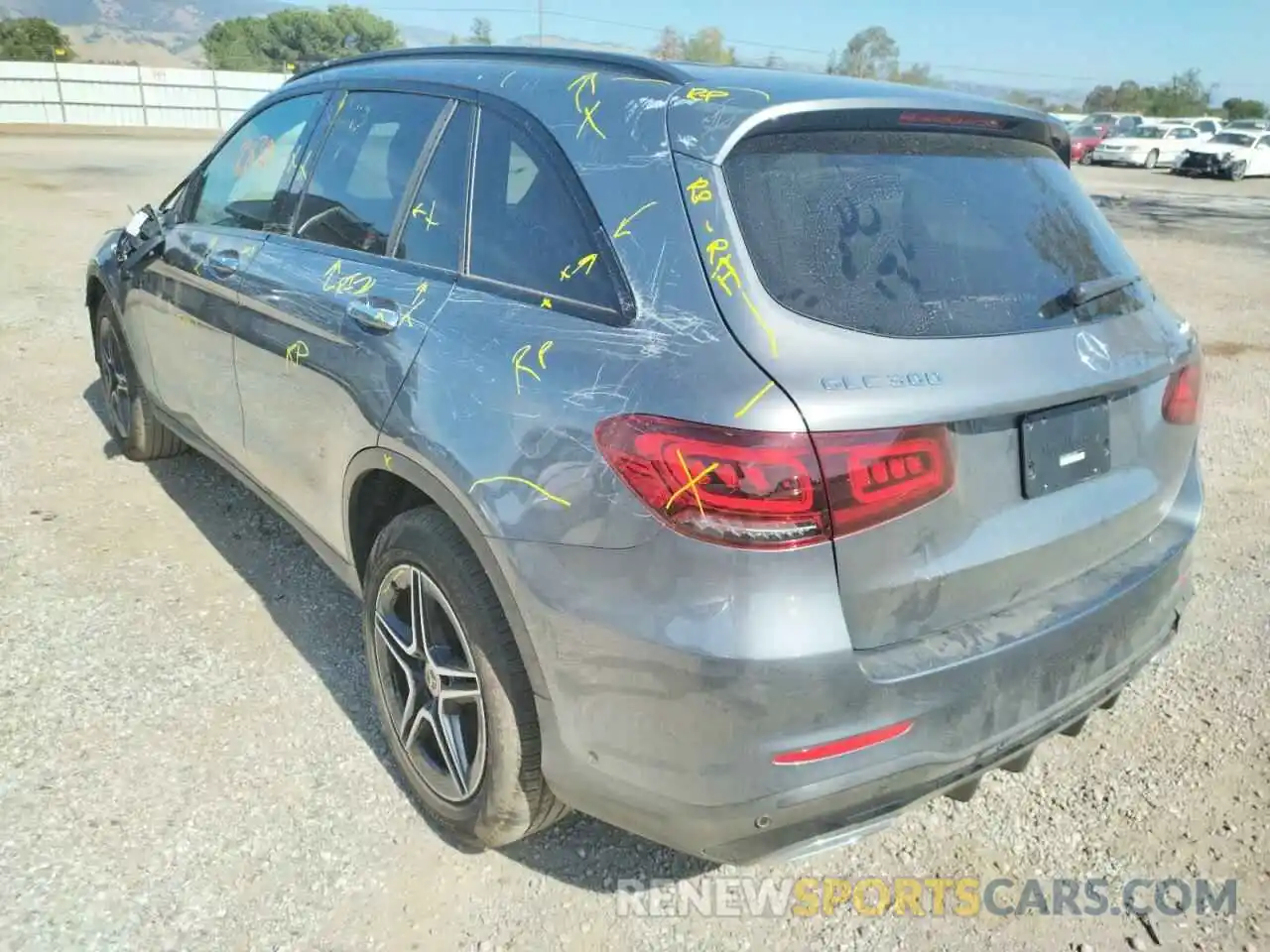 3 Photograph of a damaged car W1N0G8EB0MV324507 MERCEDES-BENZ GLC-CLASS 2021