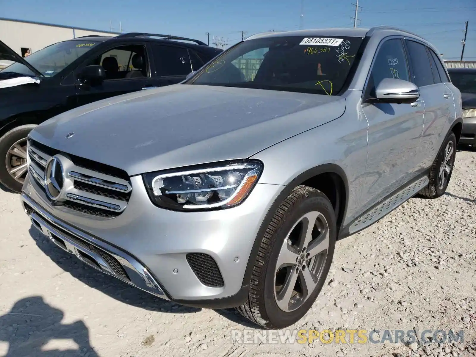 2 Photograph of a damaged car W1N0G8EB1MF966387 MERCEDES-BENZ GLC-CLASS 2021