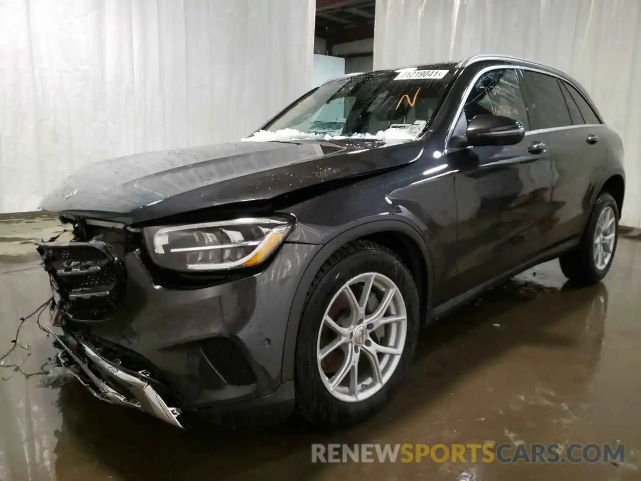 2 Photograph of a damaged car W1N0G8EB2MF885950 MERCEDES-BENZ GLC-CLASS 2021