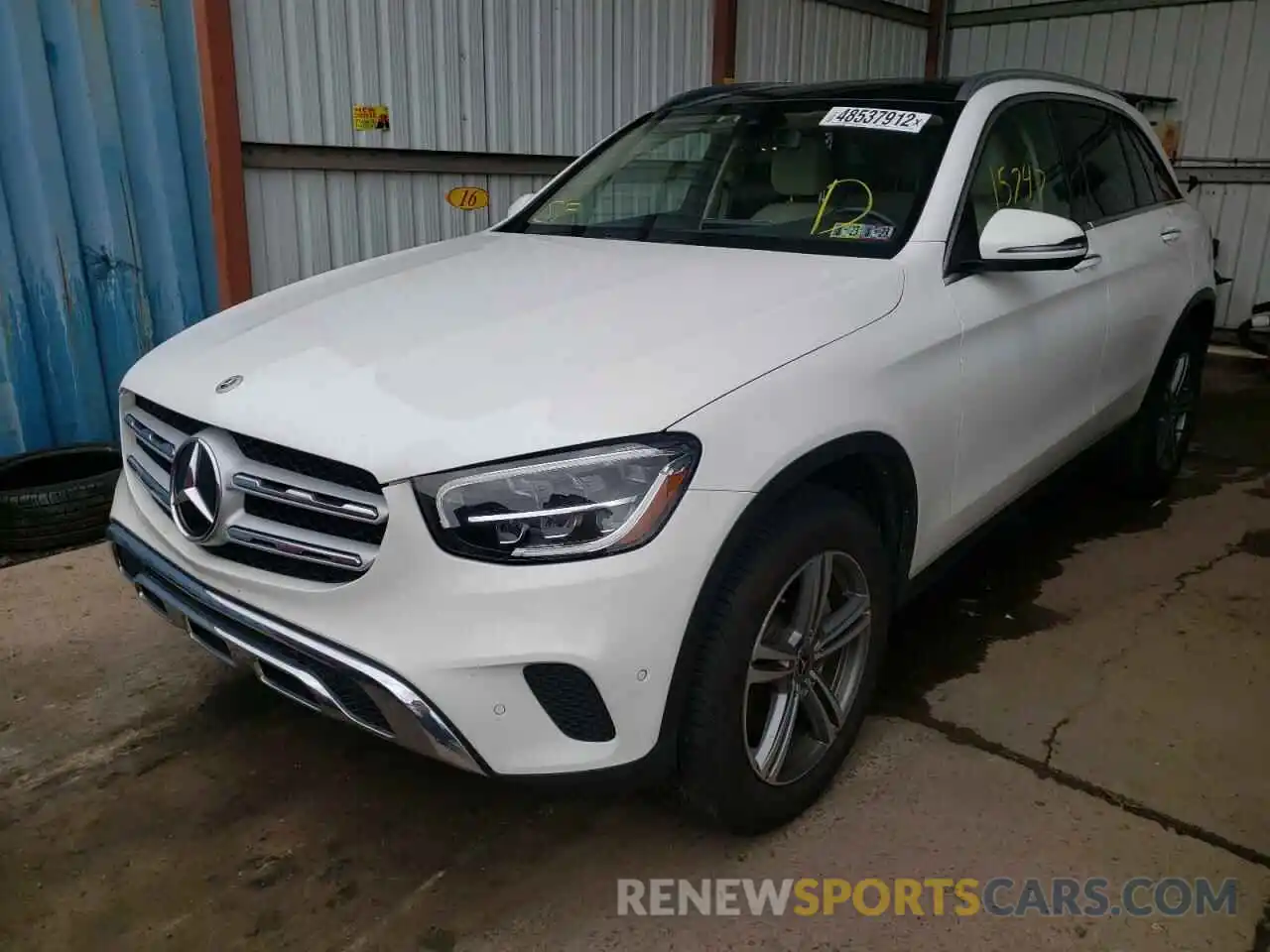 2 Photograph of a damaged car W1N0G8EB2MF886709 MERCEDES-BENZ GLC-CLASS 2021