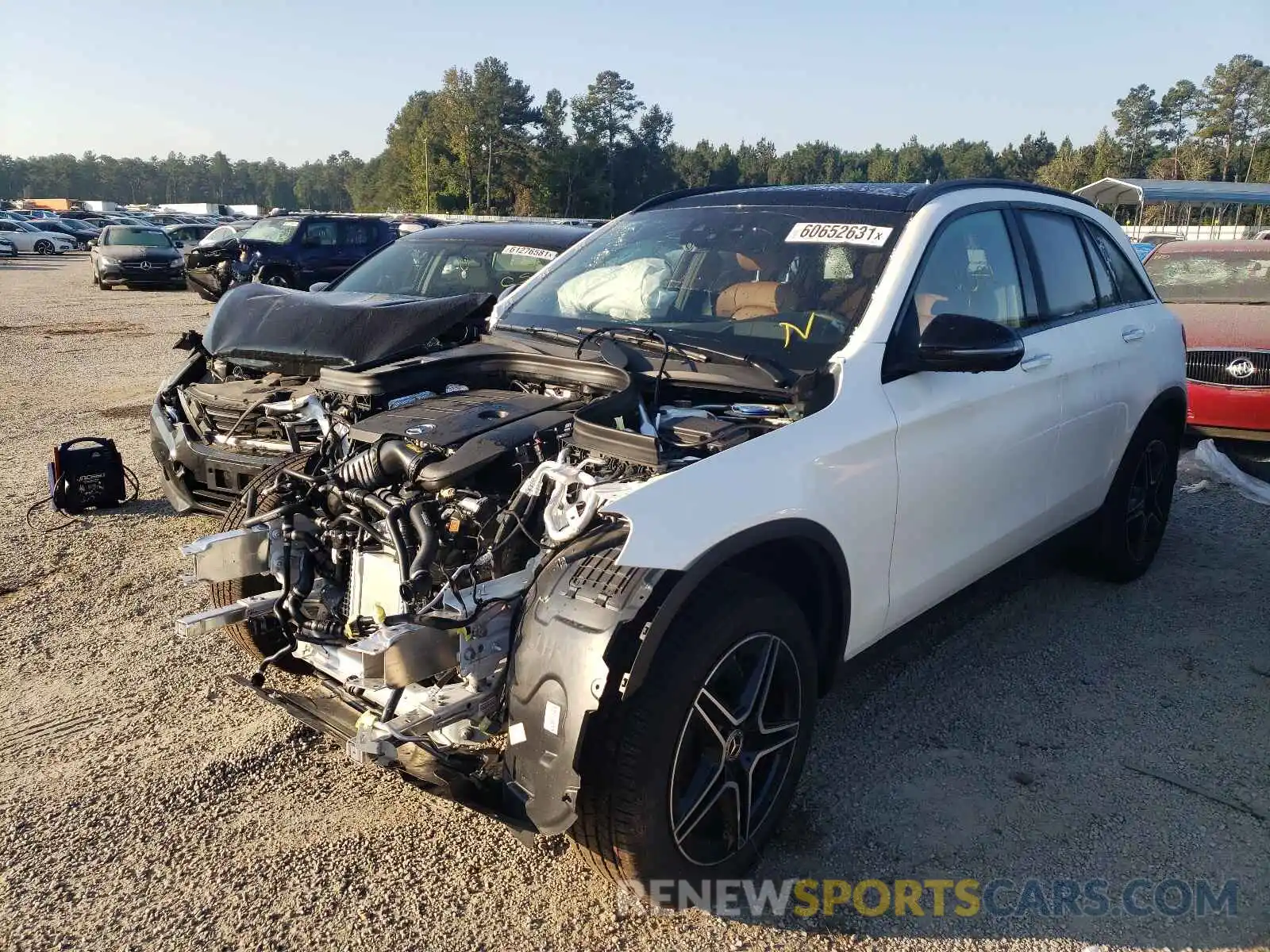 2 Photograph of a damaged car W1N0G8EB2MF959142 MERCEDES-BENZ GLC-CLASS 2021