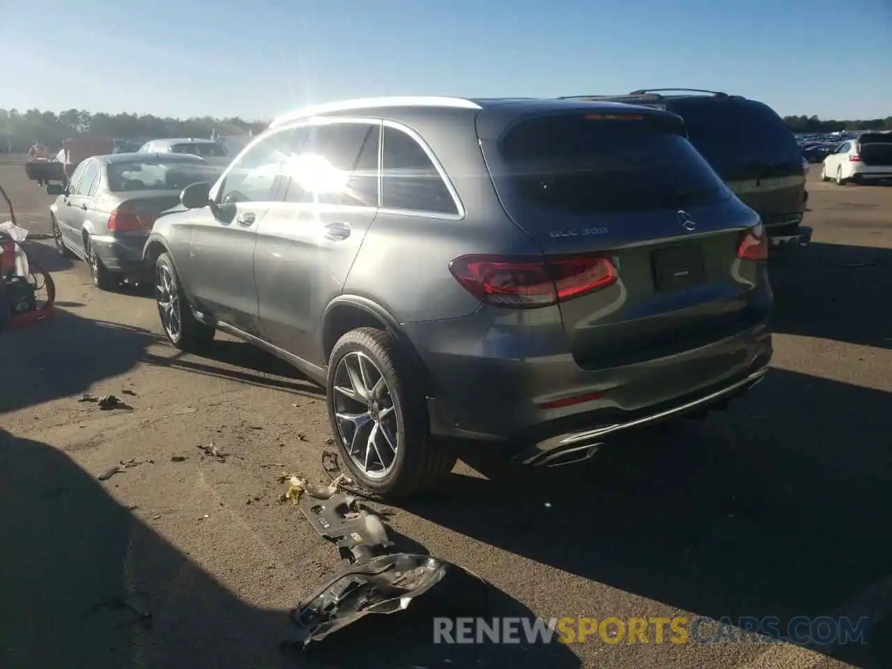 3 Photograph of a damaged car W1N0G8EB2MV280784 MERCEDES-BENZ GLC-CLASS 2021