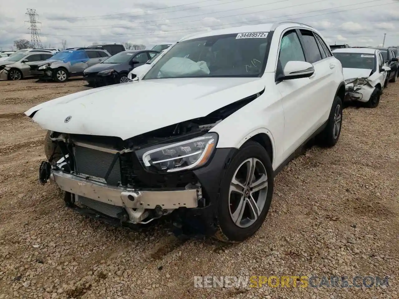 2 Photograph of a damaged car W1N0G8EB2MV309474 MERCEDES-BENZ GLC-CLASS 2021