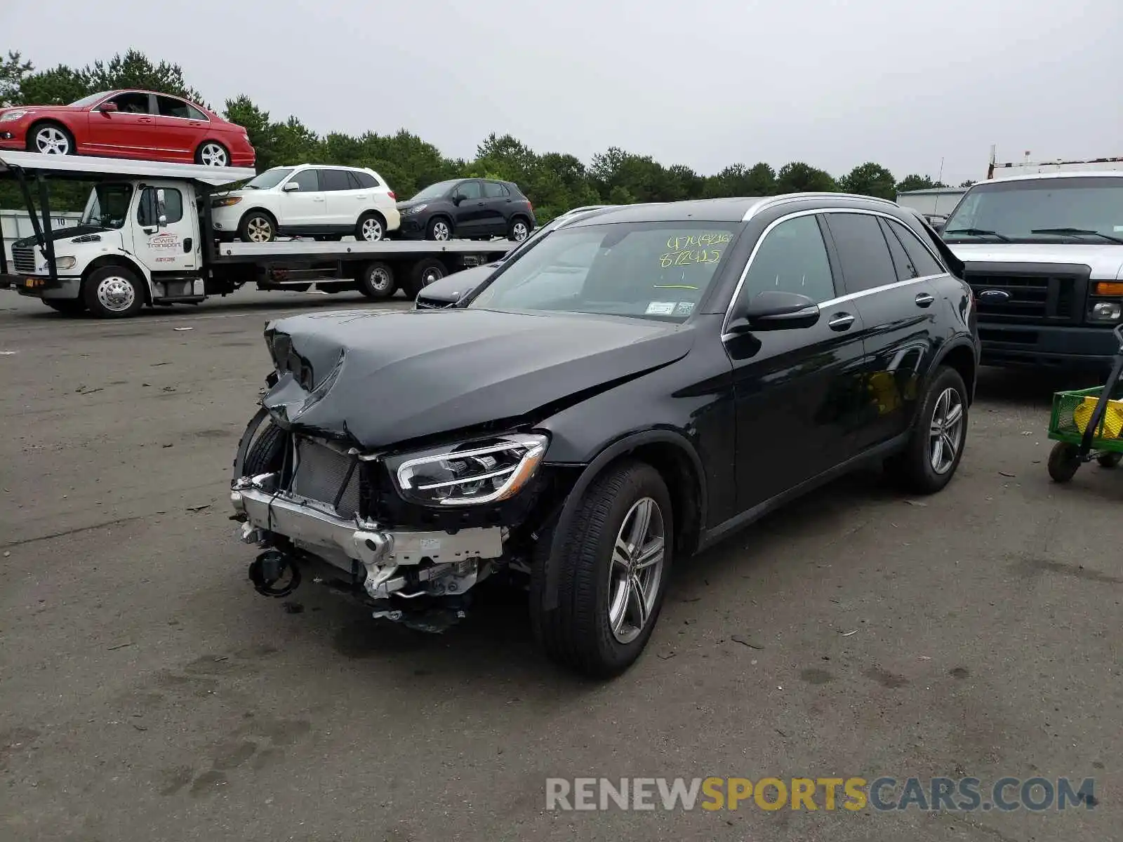 2 Photograph of a damaged car W1N0G8EB3MF872415 MERCEDES-BENZ GLC-CLASS 2021