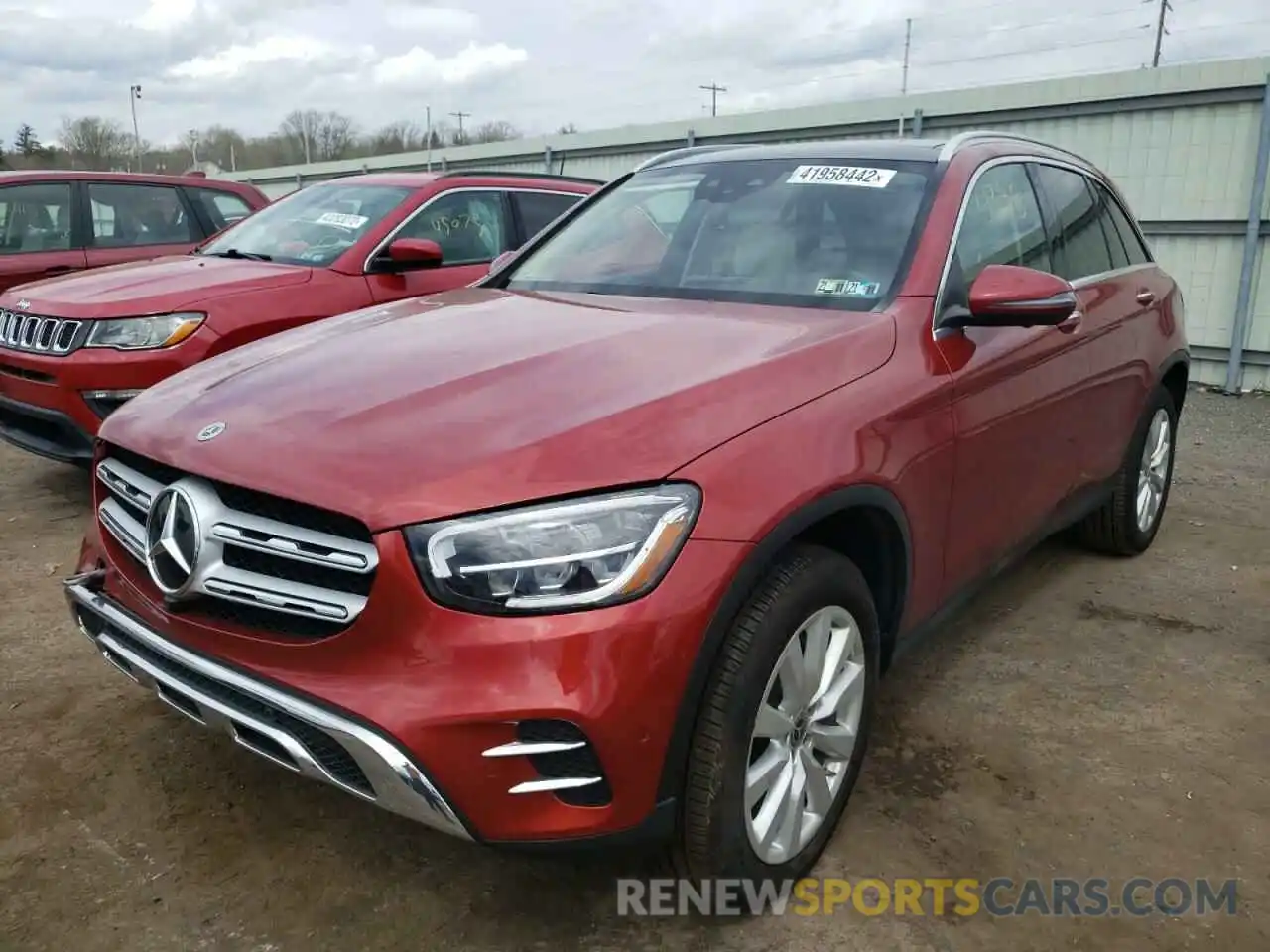 2 Photograph of a damaged car W1N0G8EB3MF886699 MERCEDES-BENZ GLC-CLASS 2021