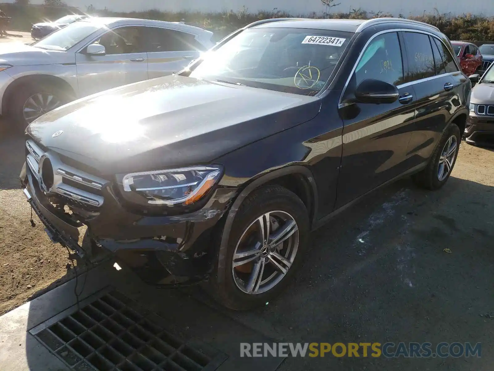 2 Photograph of a damaged car W1N0G8EB3MF888582 MERCEDES-BENZ GLC-CLASS 2021