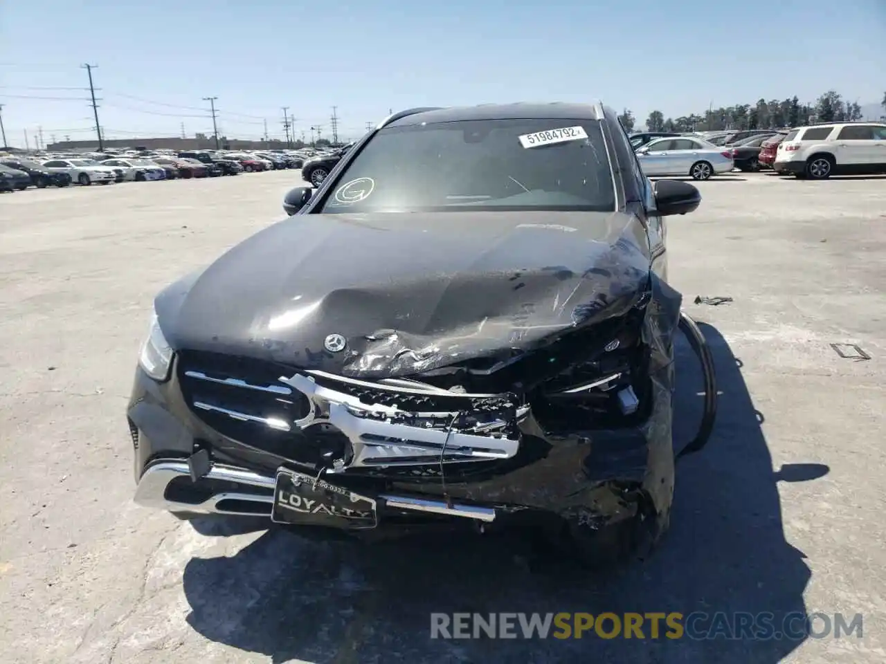 9 Photograph of a damaged car W1N0G8EB3MF889246 MERCEDES-BENZ GLC-CLASS 2021