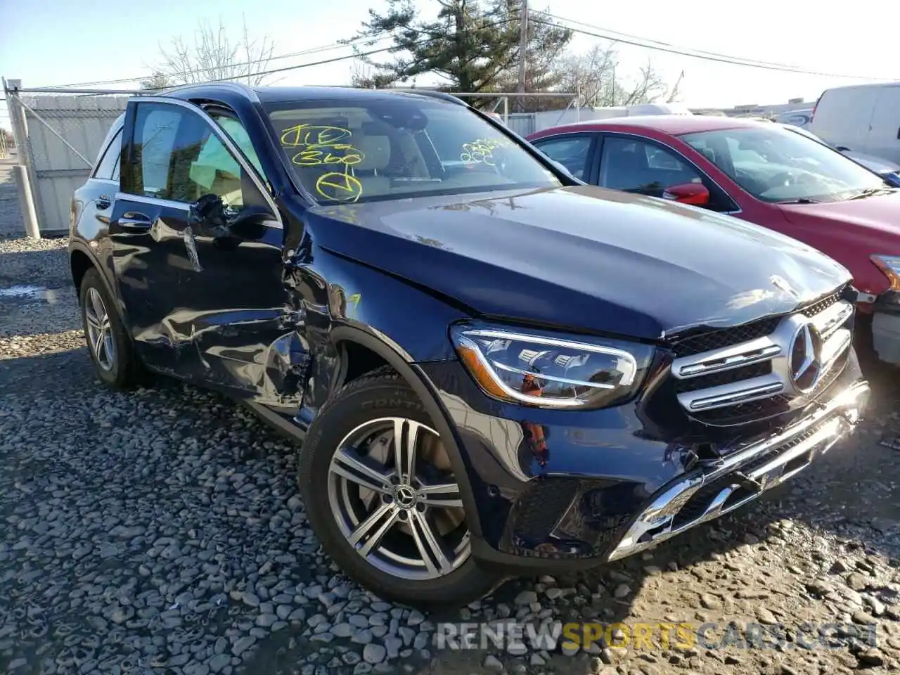 1 Photograph of a damaged car W1N0G8EB3MF985443 MERCEDES-BENZ GLC-CLASS 2021