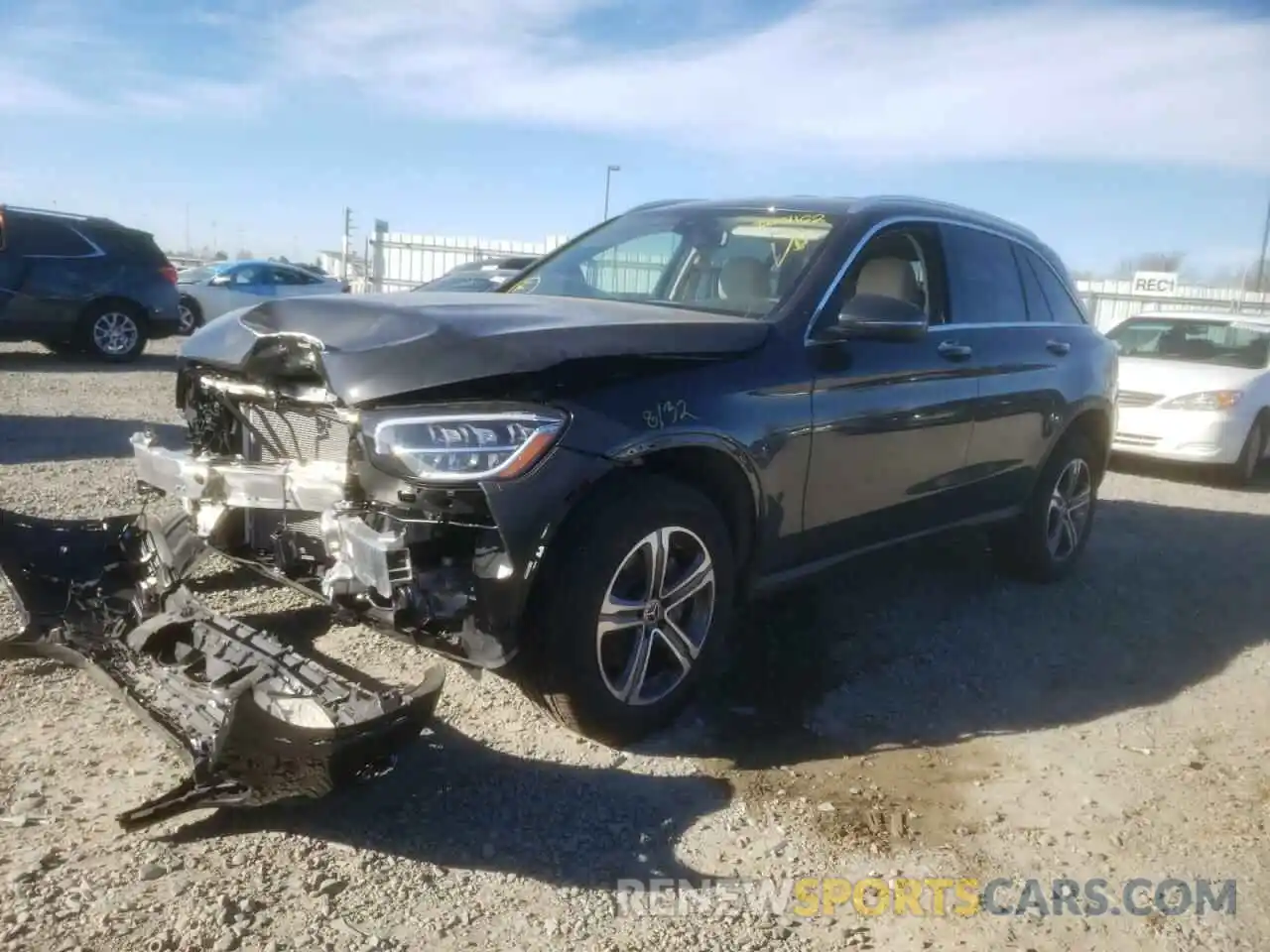 2 Photograph of a damaged car W1N0G8EB3MG005008 MERCEDES-BENZ GLC-CLASS 2021