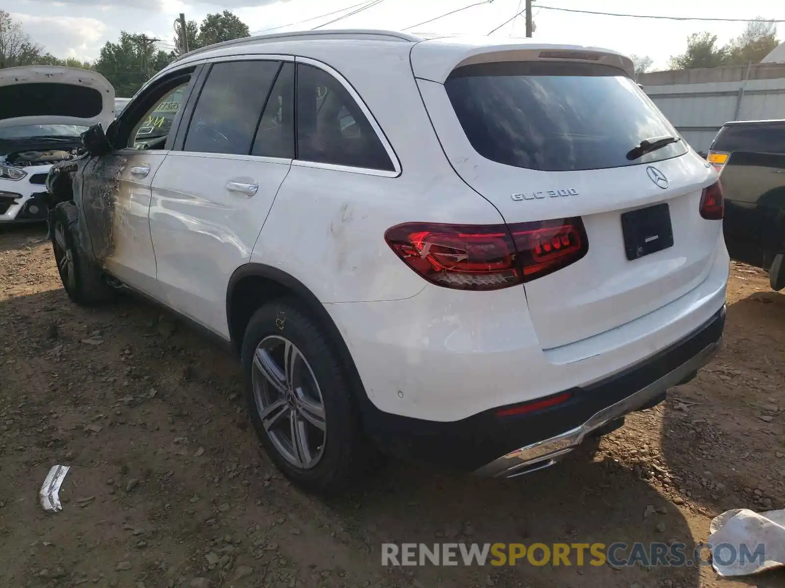 3 Photograph of a damaged car W1N0G8EB3MV296203 MERCEDES-BENZ GLC-CLASS 2021