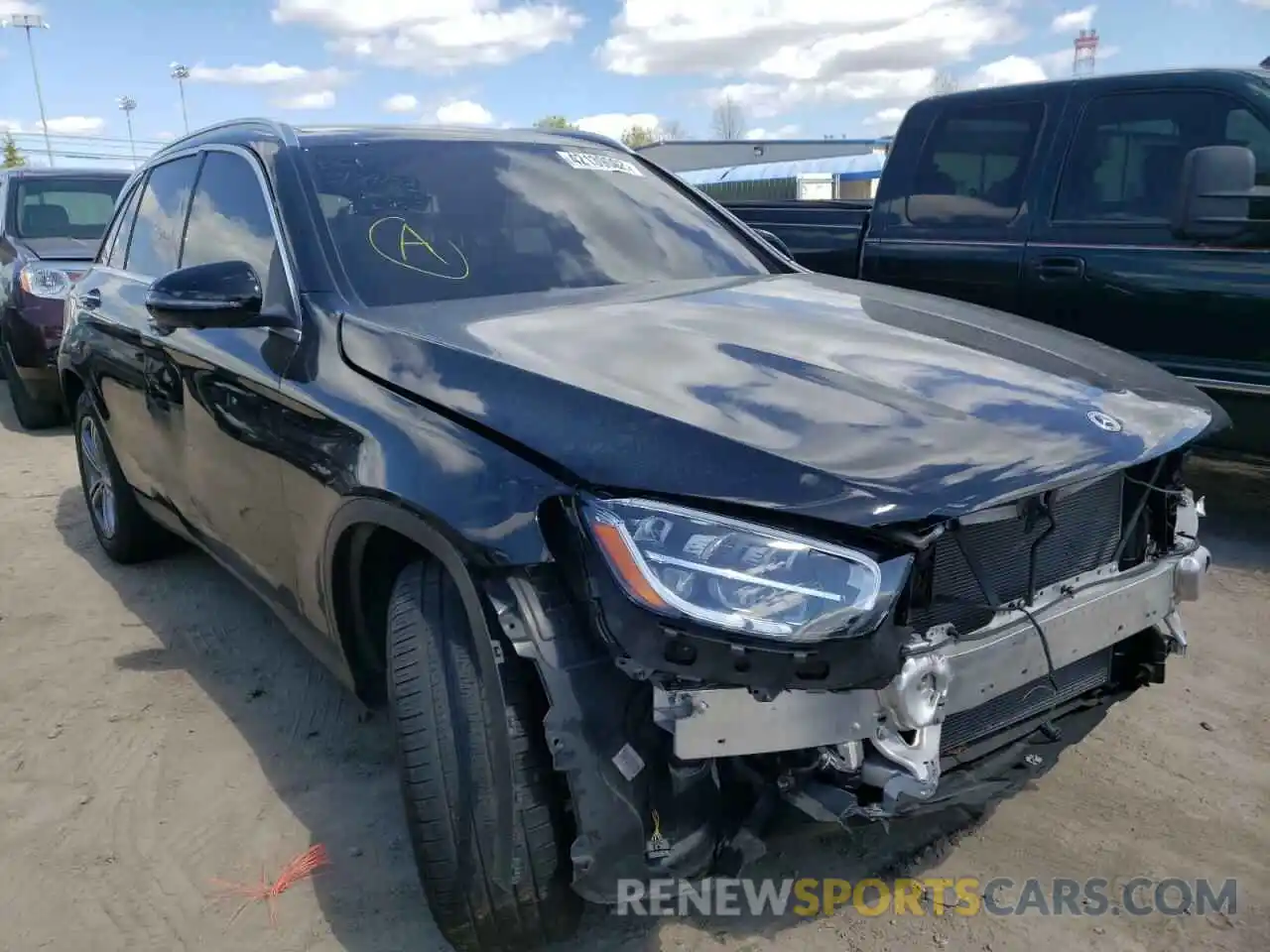 1 Photograph of a damaged car W1N0G8EB4MF883049 MERCEDES-BENZ GLC-CLASS 2021