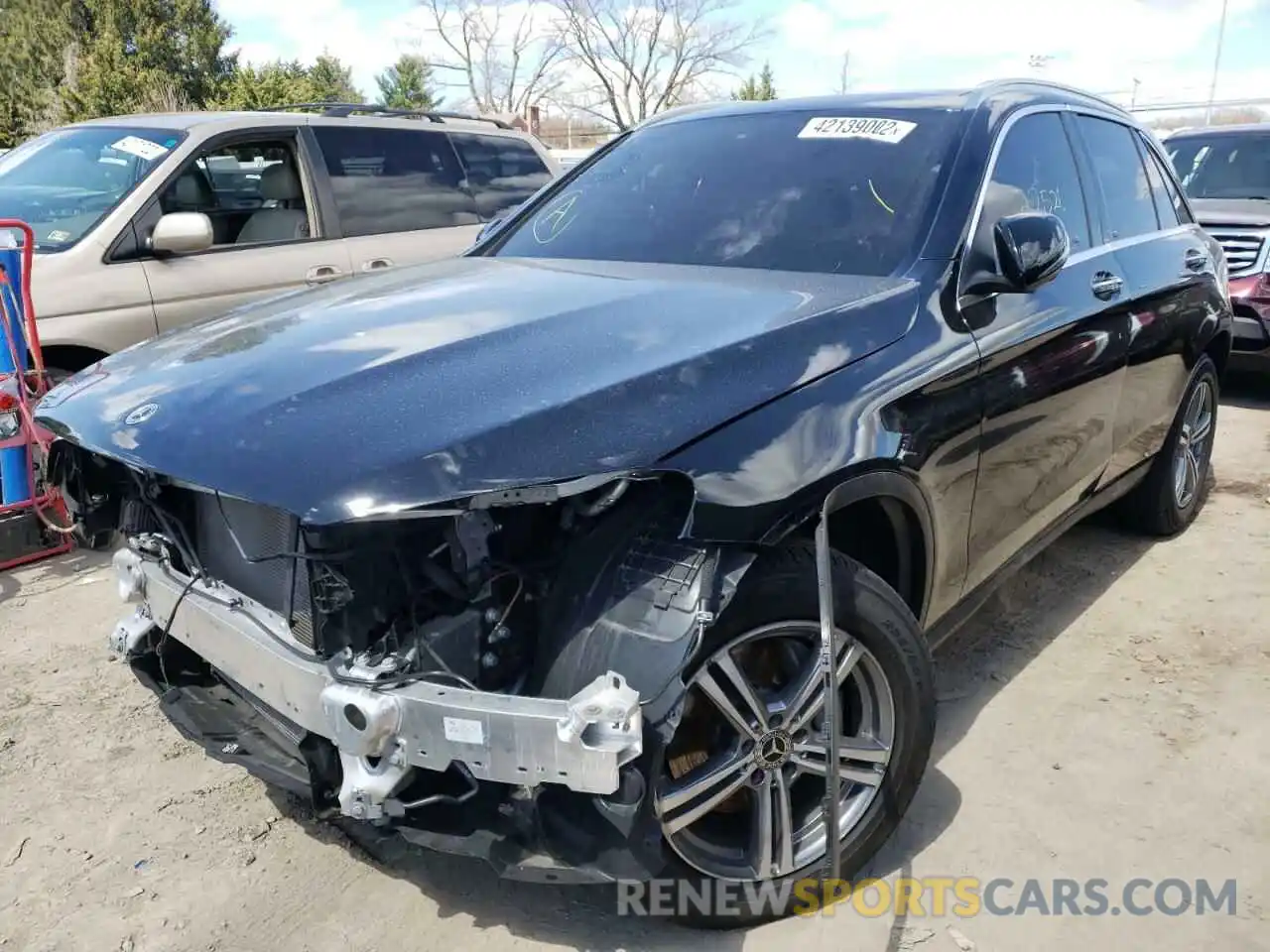 2 Photograph of a damaged car W1N0G8EB4MF883049 MERCEDES-BENZ GLC-CLASS 2021