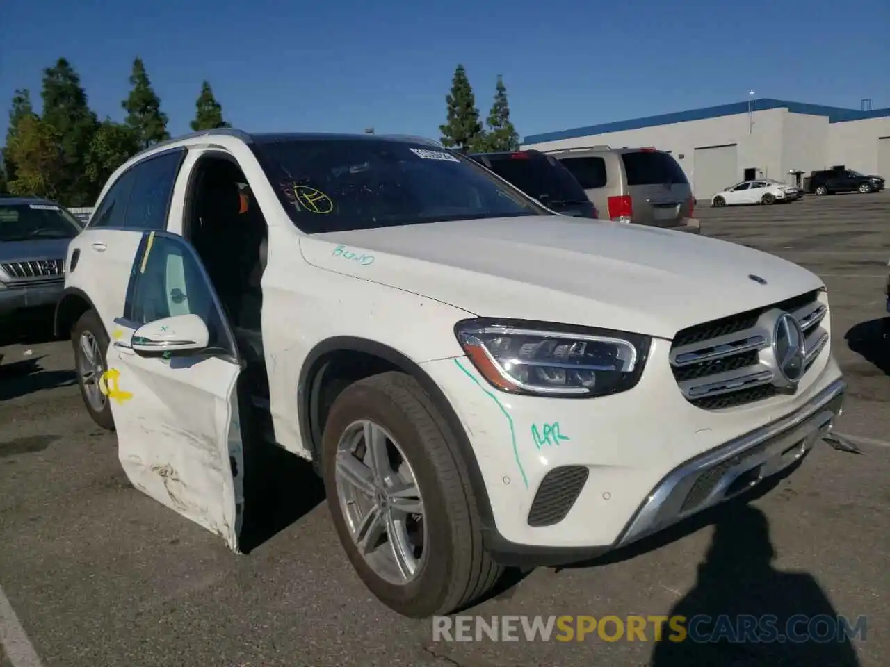 1 Photograph of a damaged car W1N0G8EB4MF890650 MERCEDES-BENZ GLC-CLASS 2021