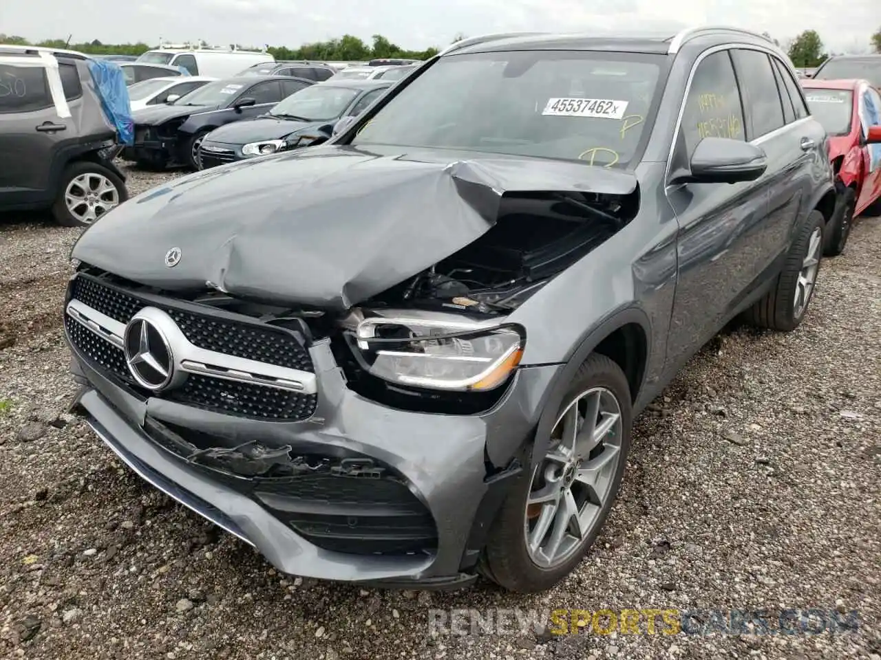 2 Photograph of a damaged car W1N0G8EB4MF909715 MERCEDES-BENZ GLC-CLASS 2021