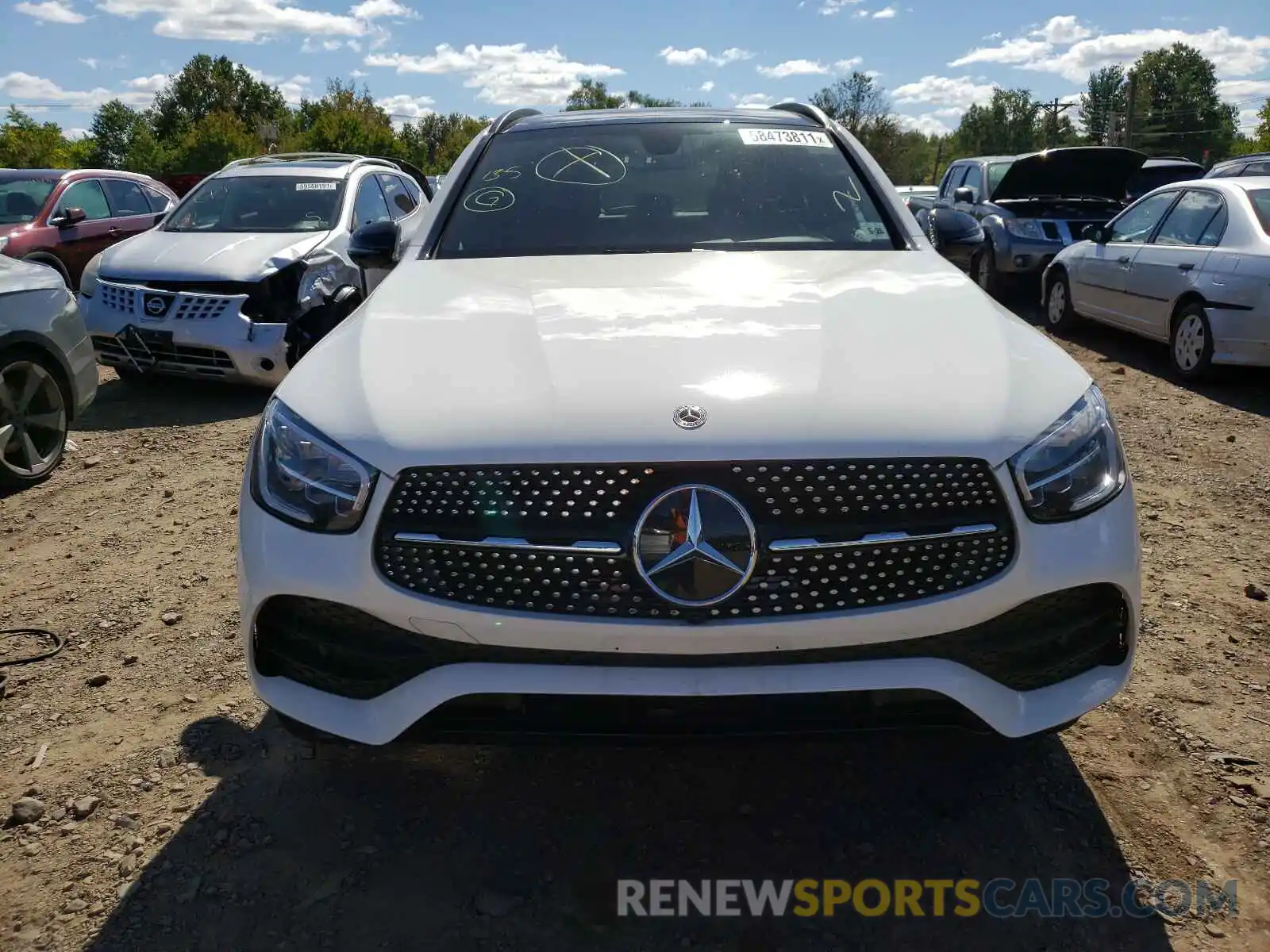 9 Photograph of a damaged car W1N0G8EB4MF967792 MERCEDES-BENZ GLC-CLASS 2021