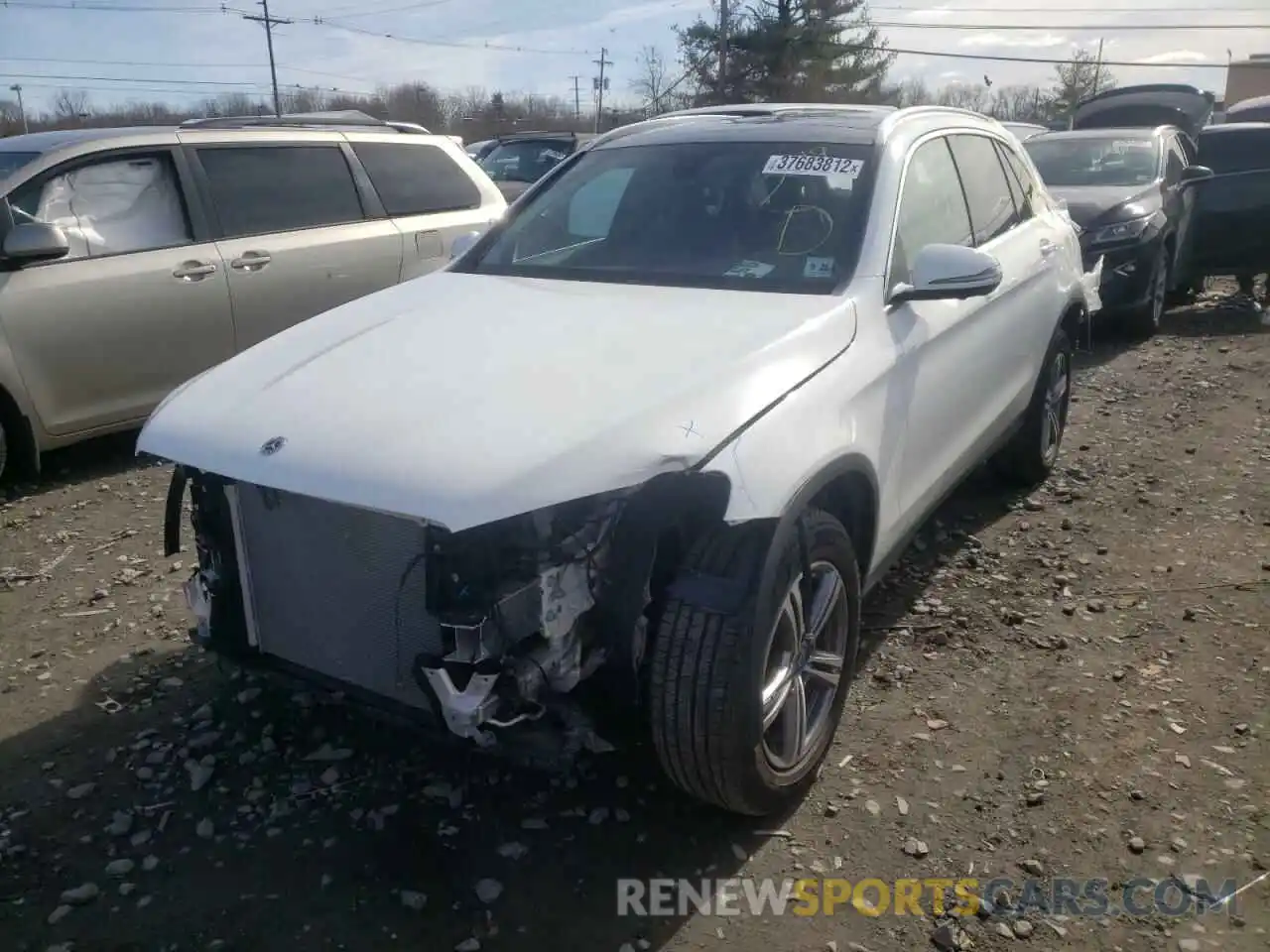 2 Photograph of a damaged car W1N0G8EB4MF973219 MERCEDES-BENZ GLC-CLASS 2021