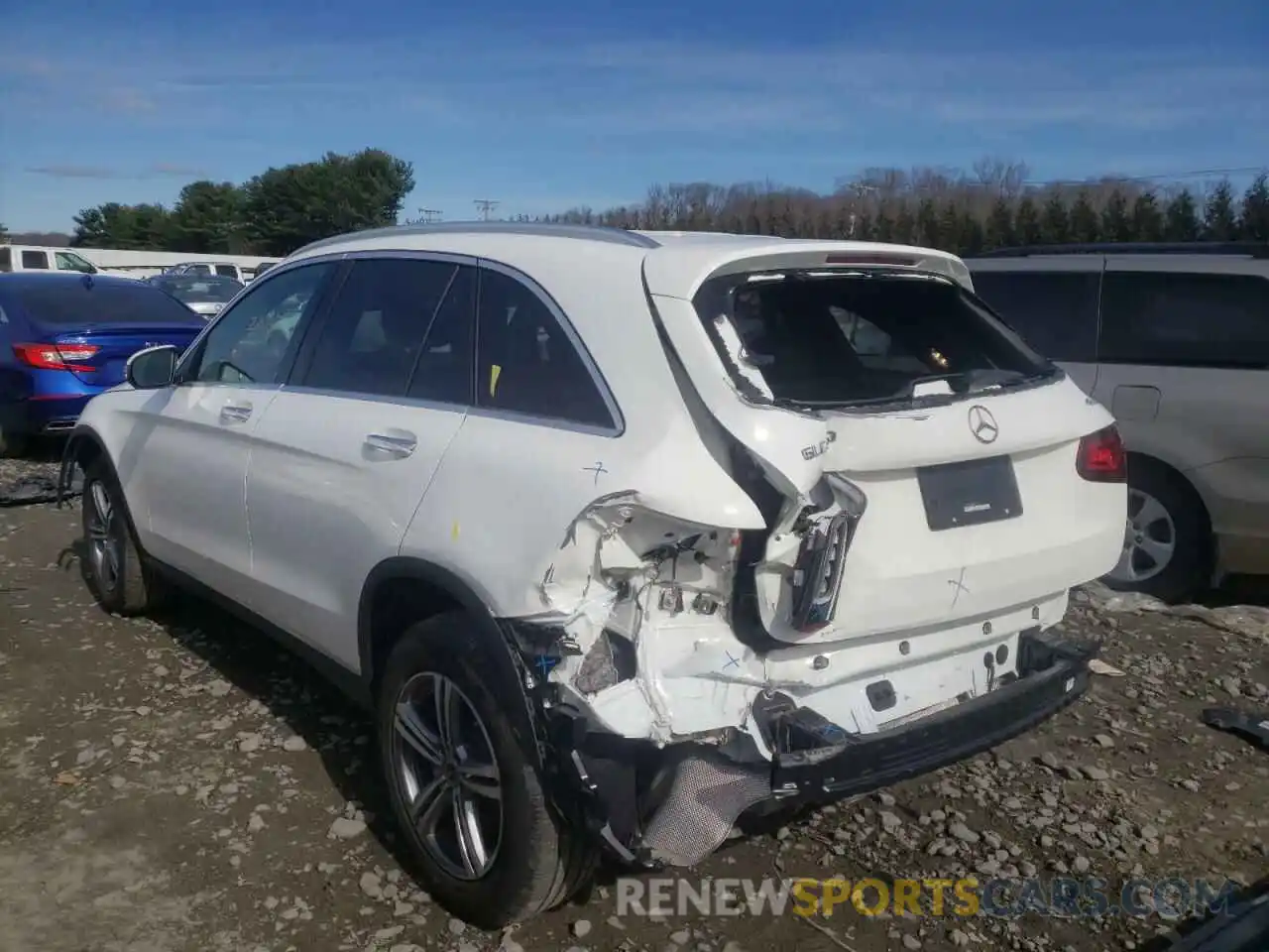 3 Photograph of a damaged car W1N0G8EB4MF973219 MERCEDES-BENZ GLC-CLASS 2021