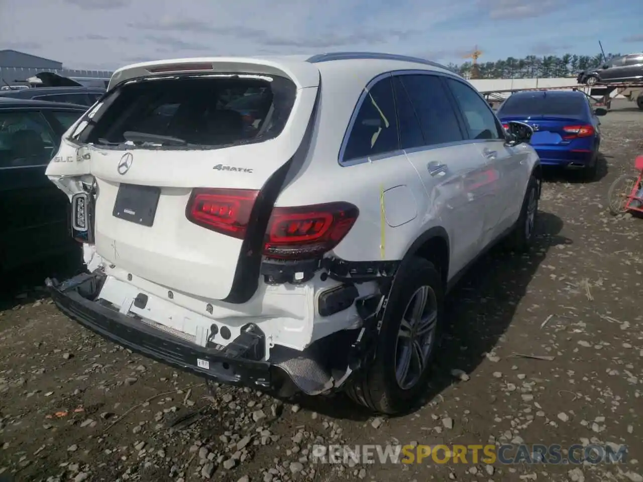 4 Photograph of a damaged car W1N0G8EB4MF973219 MERCEDES-BENZ GLC-CLASS 2021