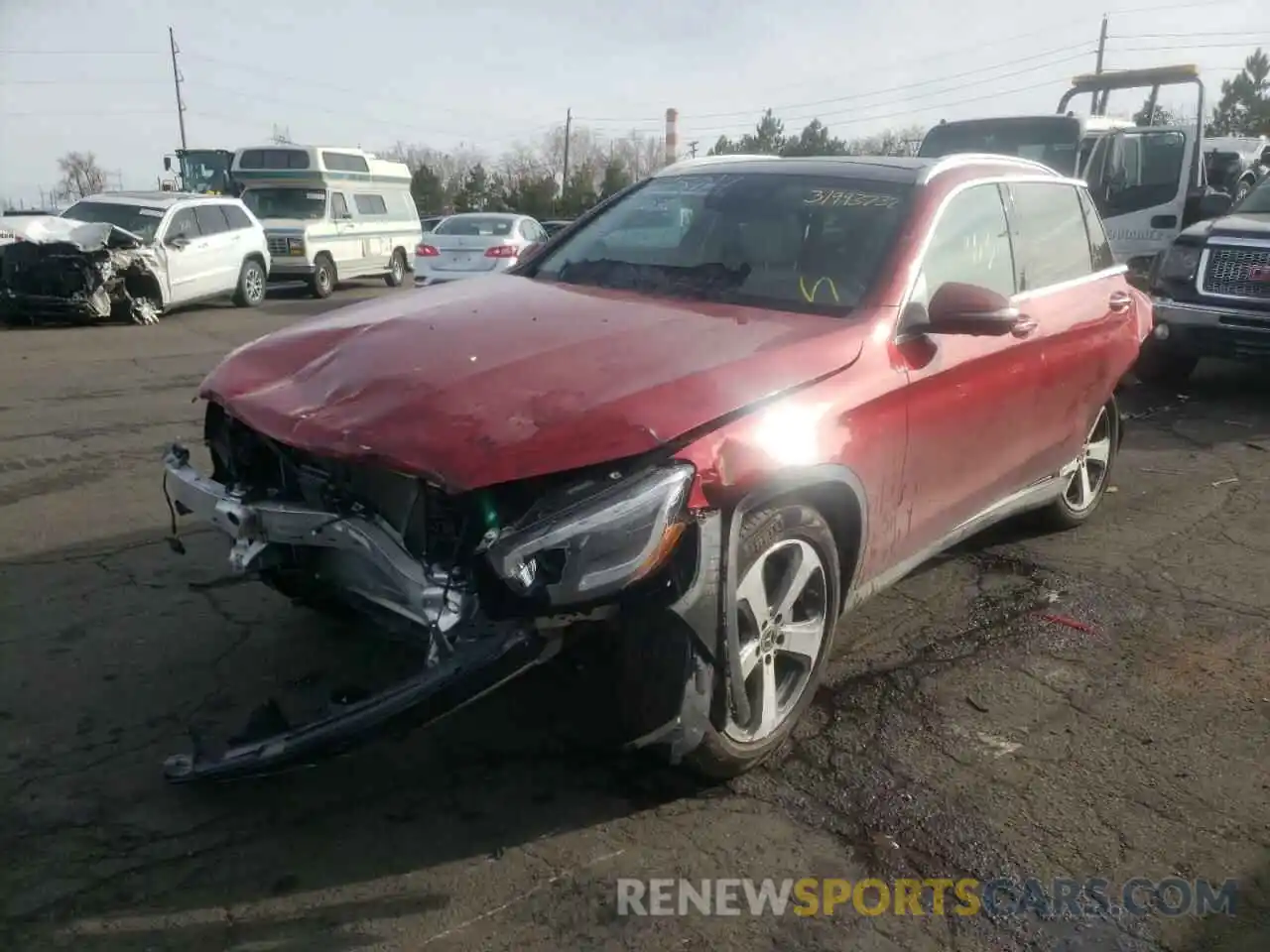 2 Photograph of a damaged car W1N0G8EB4MV272654 MERCEDES-BENZ GLC-CLASS 2021